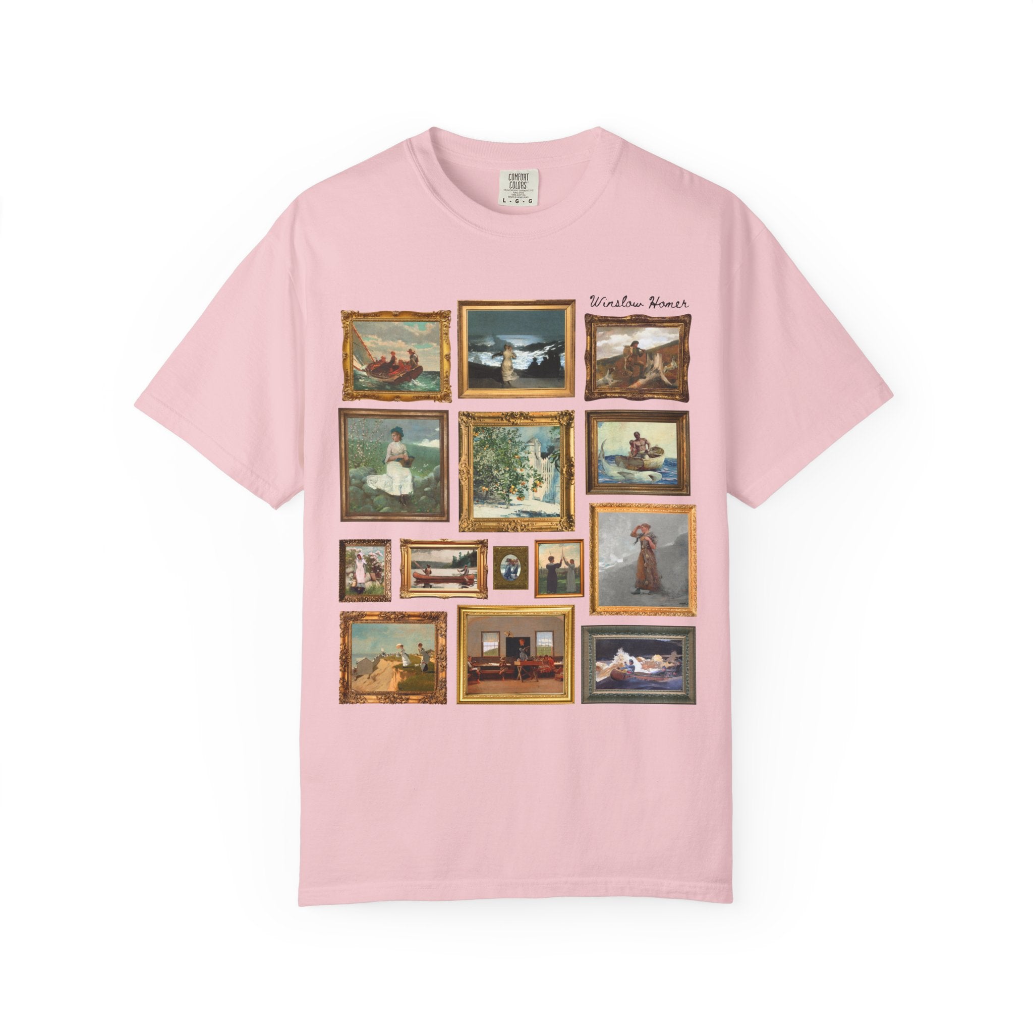 Winslow Homer Art History T-Shirt with Famous Paintings, American Realism Art Movement, 19th Century and Early 1900s American Oil Paintings - Opal and June