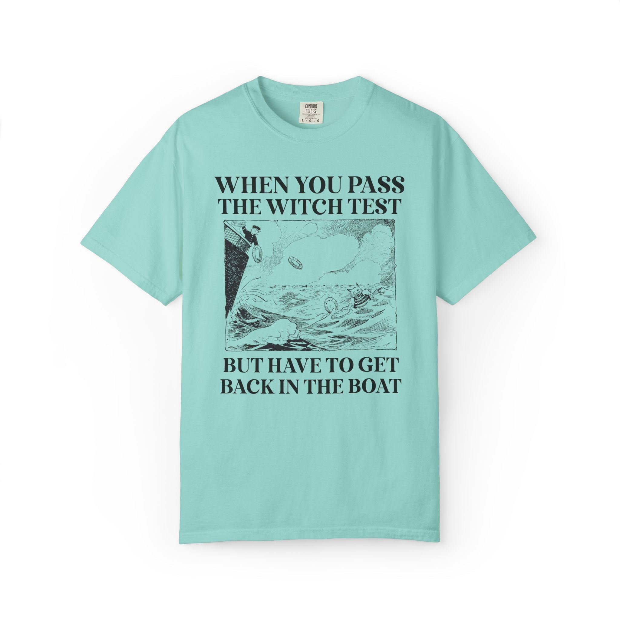 Witch History Tee Shirt for Cat Lover, Funny Dark and Spooky History T-Shirt for Halloween, Women's History Month, Witch Trials History Tee - Opal and June