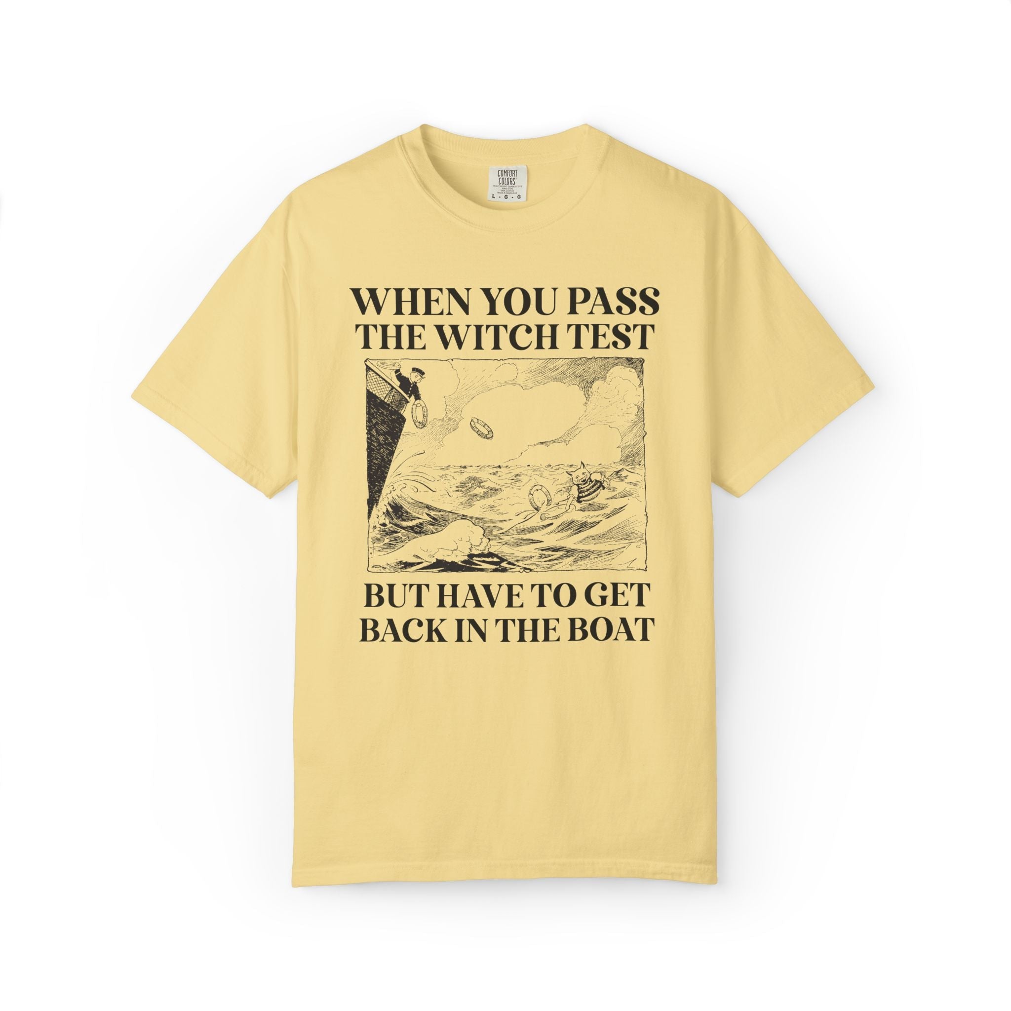 Witch History Tee Shirt for Cat Lover, Funny Dark and Spooky History T-Shirt for Halloween, Women's History Month, Witch Trials History Tee - Opal and June