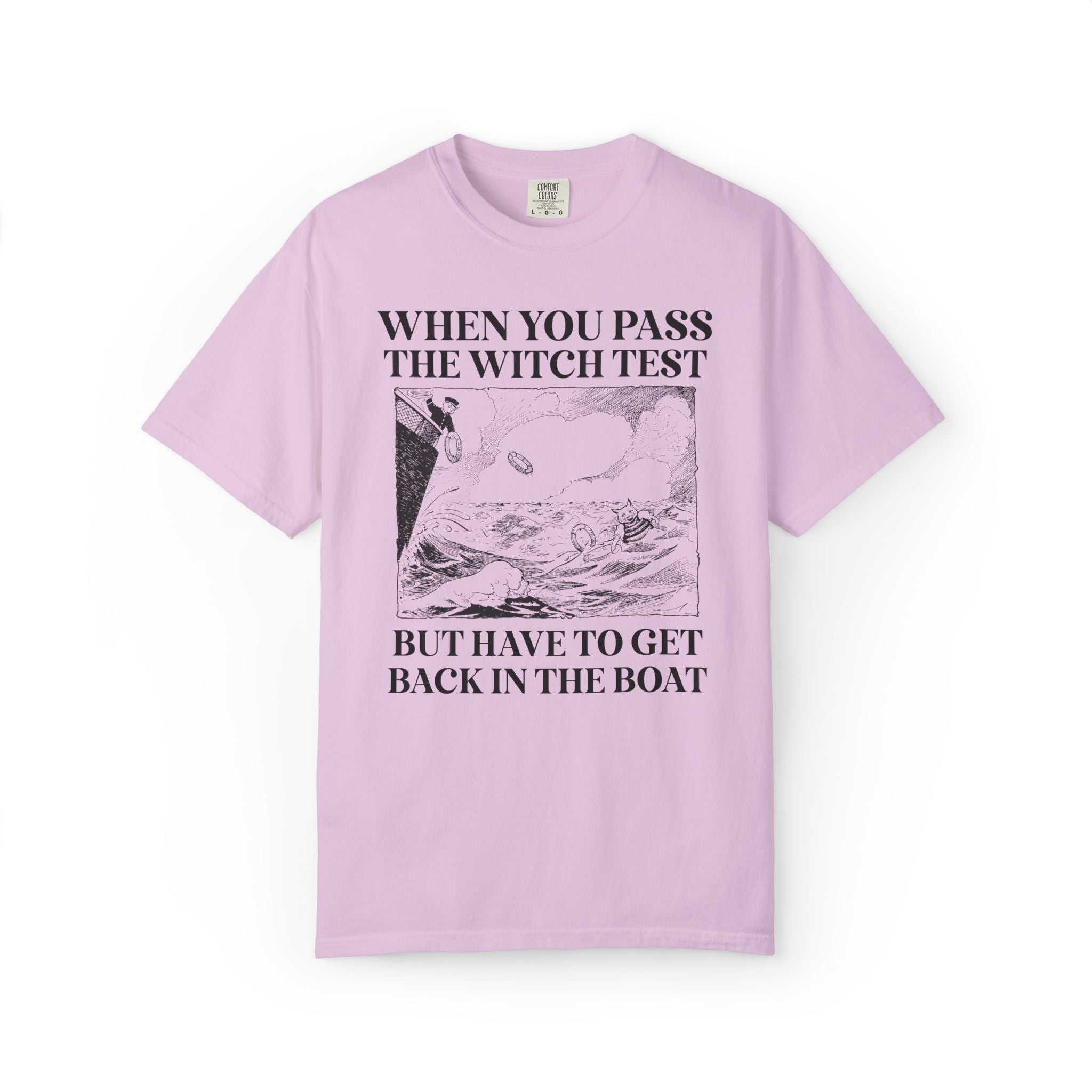 Witch History Tee Shirt for Cat Lover, Funny Dark and Spooky History T-Shirt for Halloween, Women's History Month, Witch Trials History Tee - Opal and June