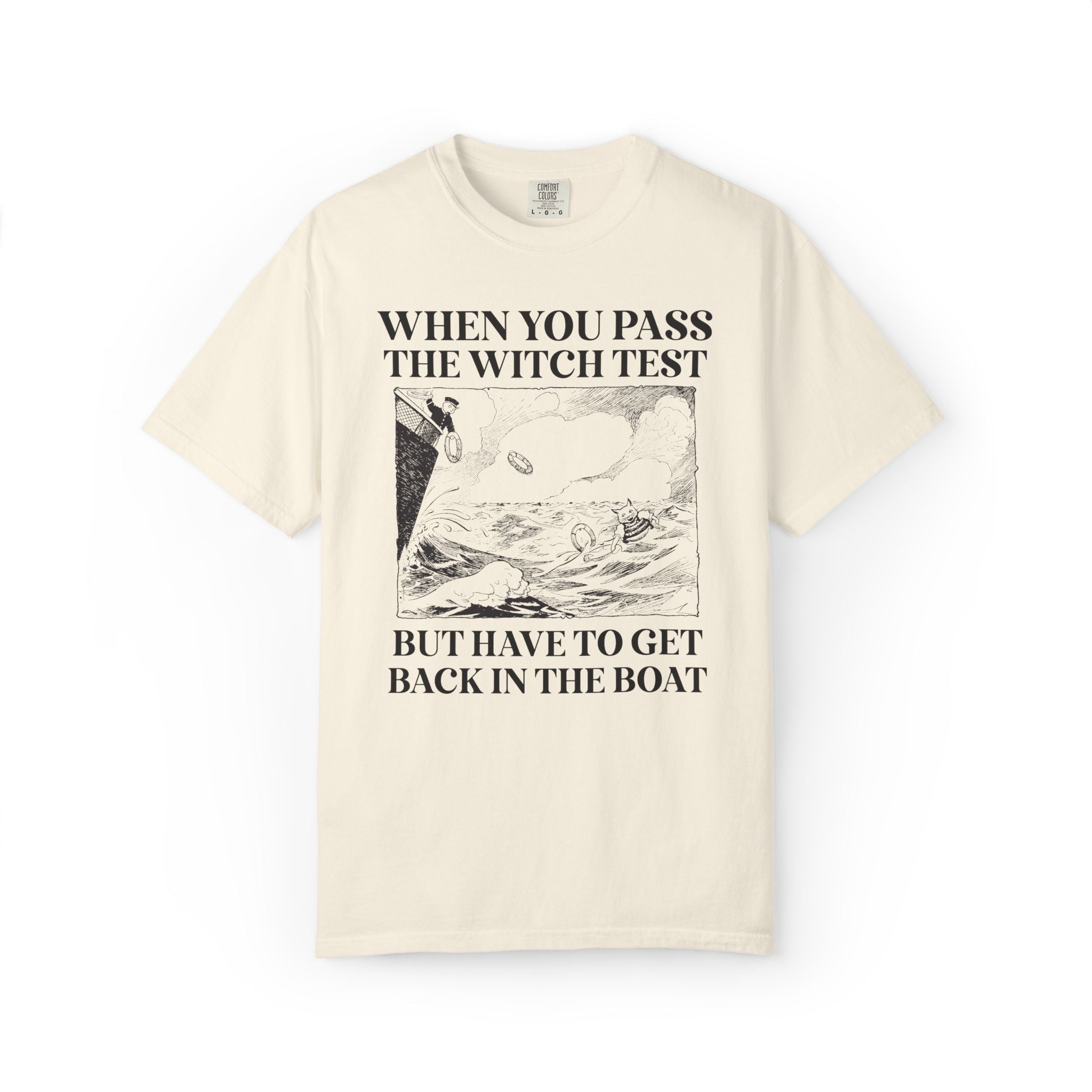Witch History Tee Shirt for Cat Lover, Funny Dark and Spooky History T-Shirt for Halloween, Women's History Month, Witch Trials History Tee - Opal and June