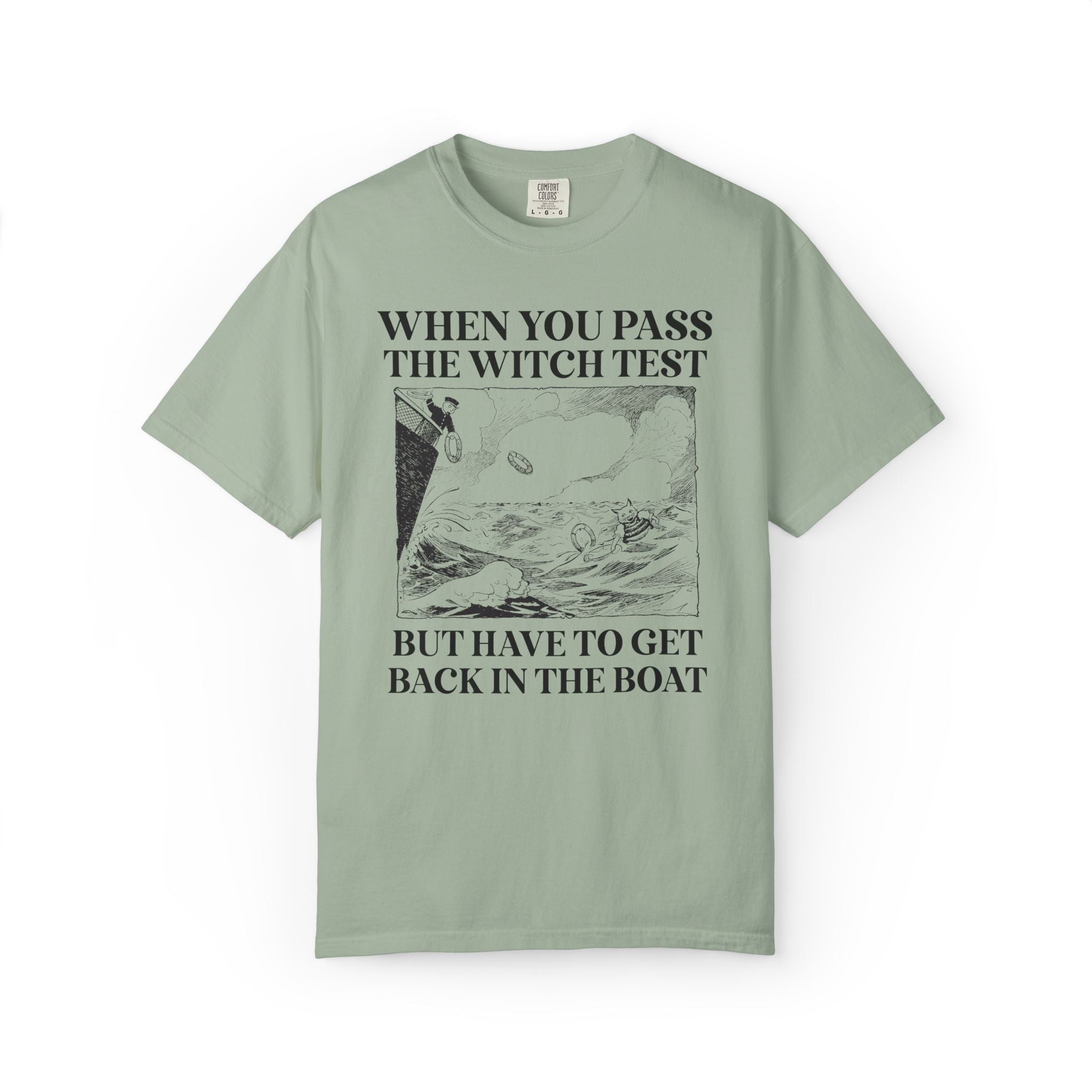 Witch History Tee Shirt for Cat Lover, Funny Dark and Spooky History T-Shirt for Halloween, Women's History Month, Witch Trials History Tee - Opal and June