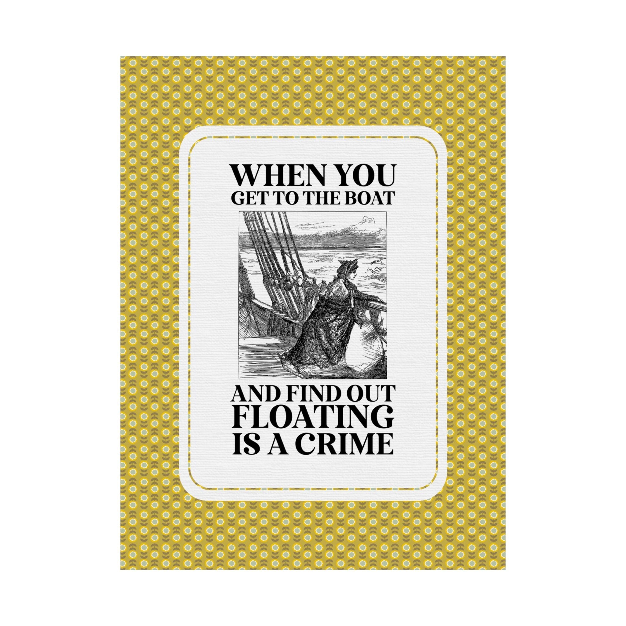 Witch Trial History Poster Print, Spooky Season European and American Witchy History Print, Witch Swimming Test, Women's History Month - Opal and June