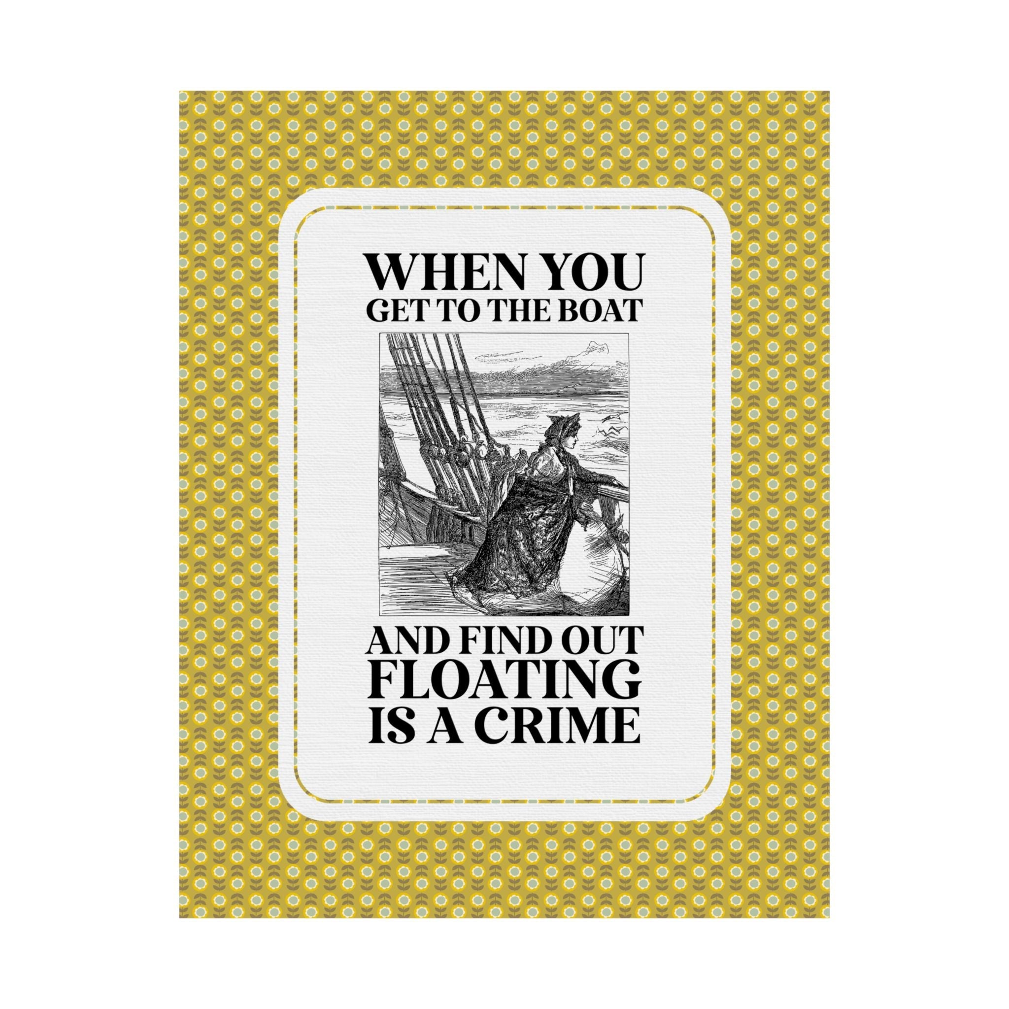 Witch Trial History Poster Print, Spooky Season European and American Witchy History Print, Witch Swimming Test, Women's History Month - Opal and June