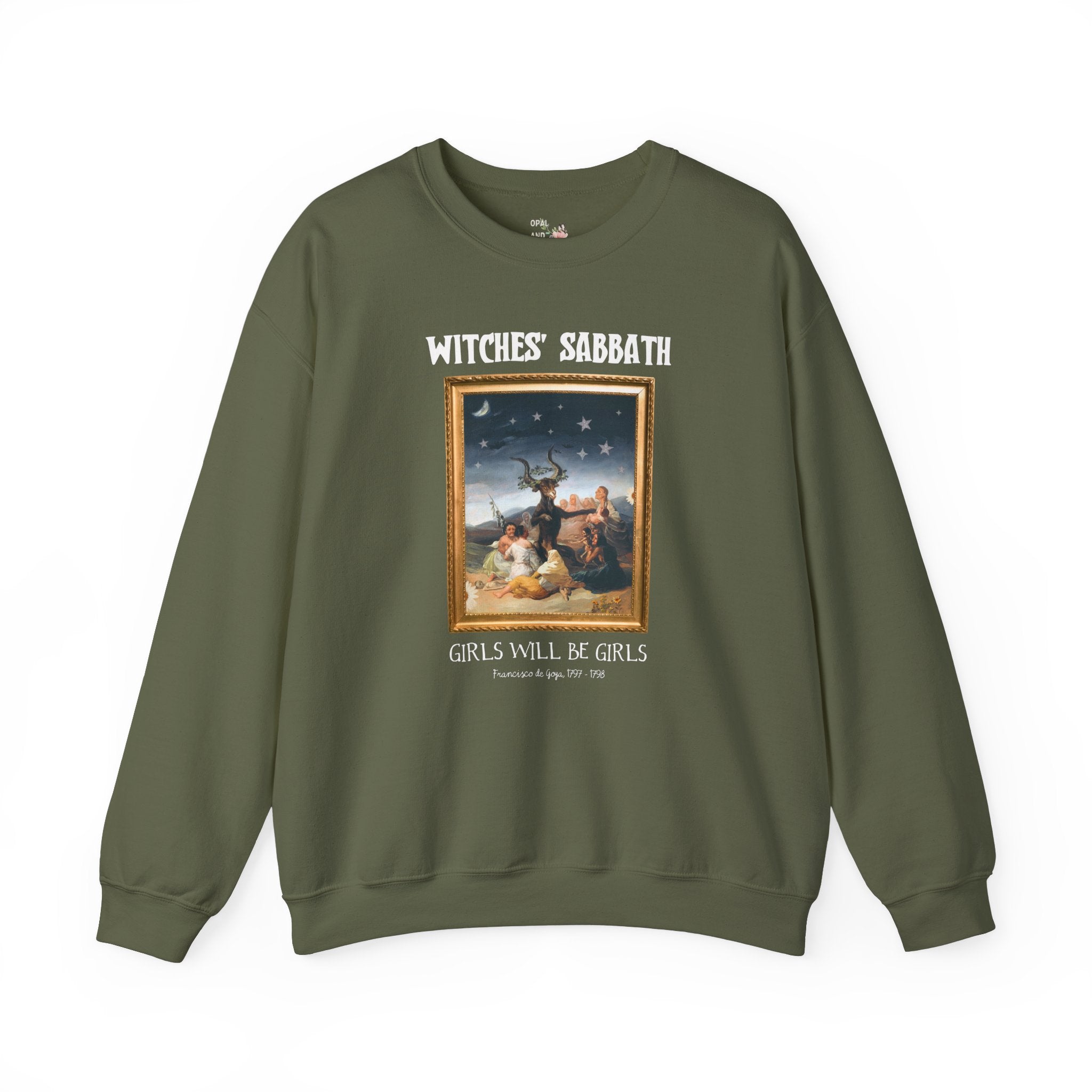 Witches' Sabbath by Francisco de Goya Sweatshirt: Witchy Art History, Romanticism Art Movement, 18th Century Artwork, Humanites Major Gift - Opal and June