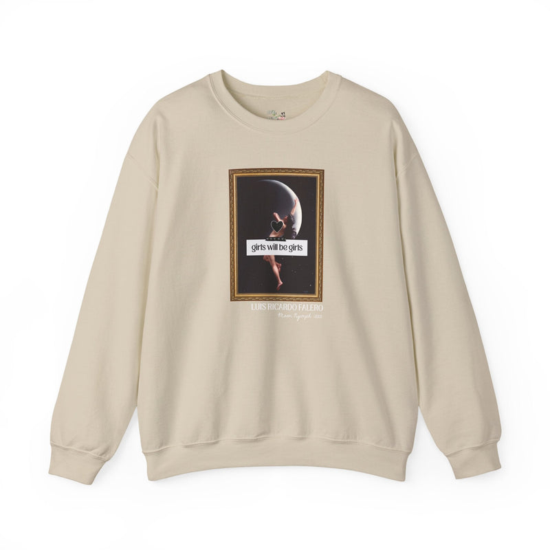 Witchy Art History Sweatshirt for Art Historian, Moon Nymph by Luis Ricardo Falero, Girls Will Be Girls Spooky Feminist Shirt for Halloween - Opal and June