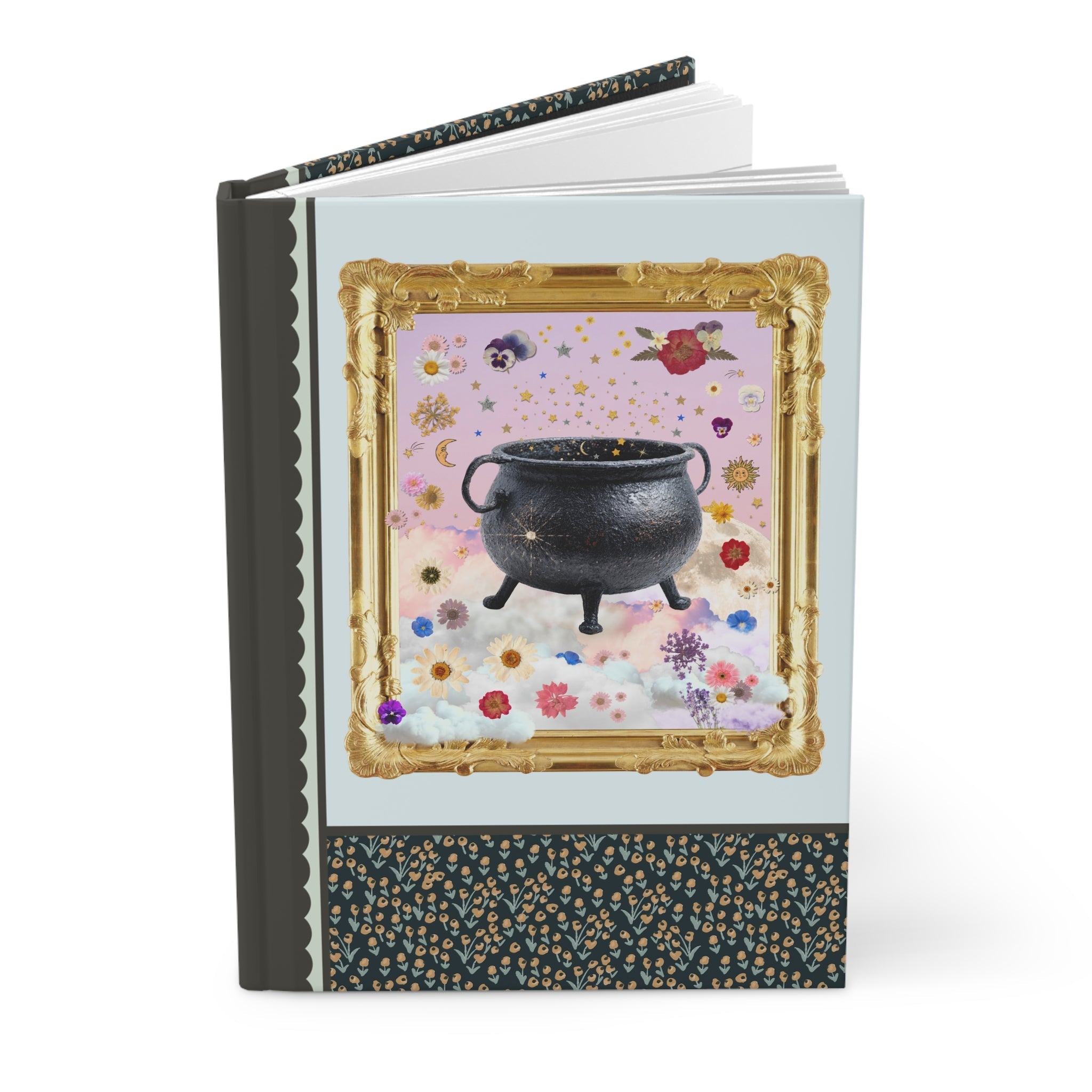 Witchy Goblincore Notebook with Cauldron - Opal and June