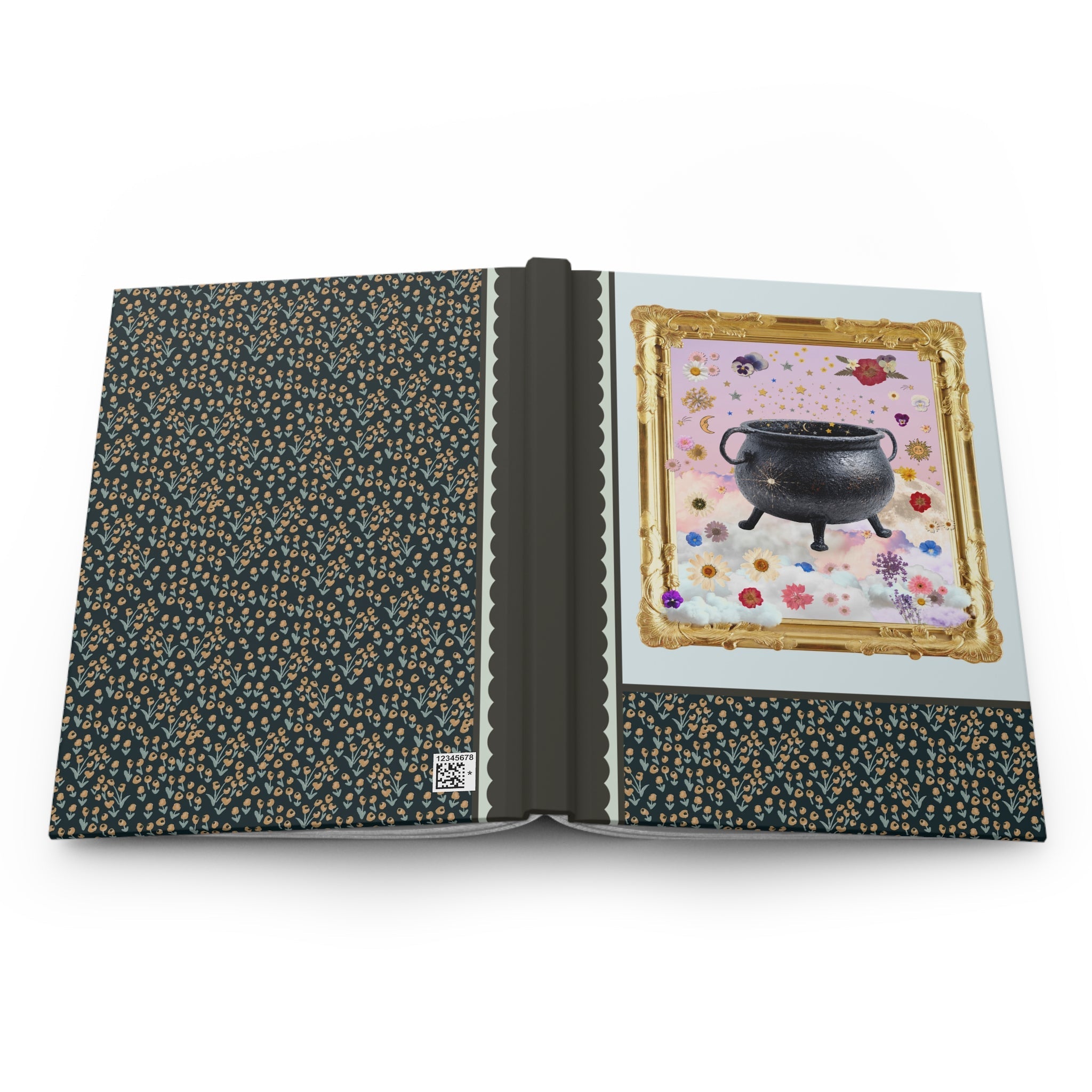 Witchy Goblincore Notebook with Cauldron - Opal and June
