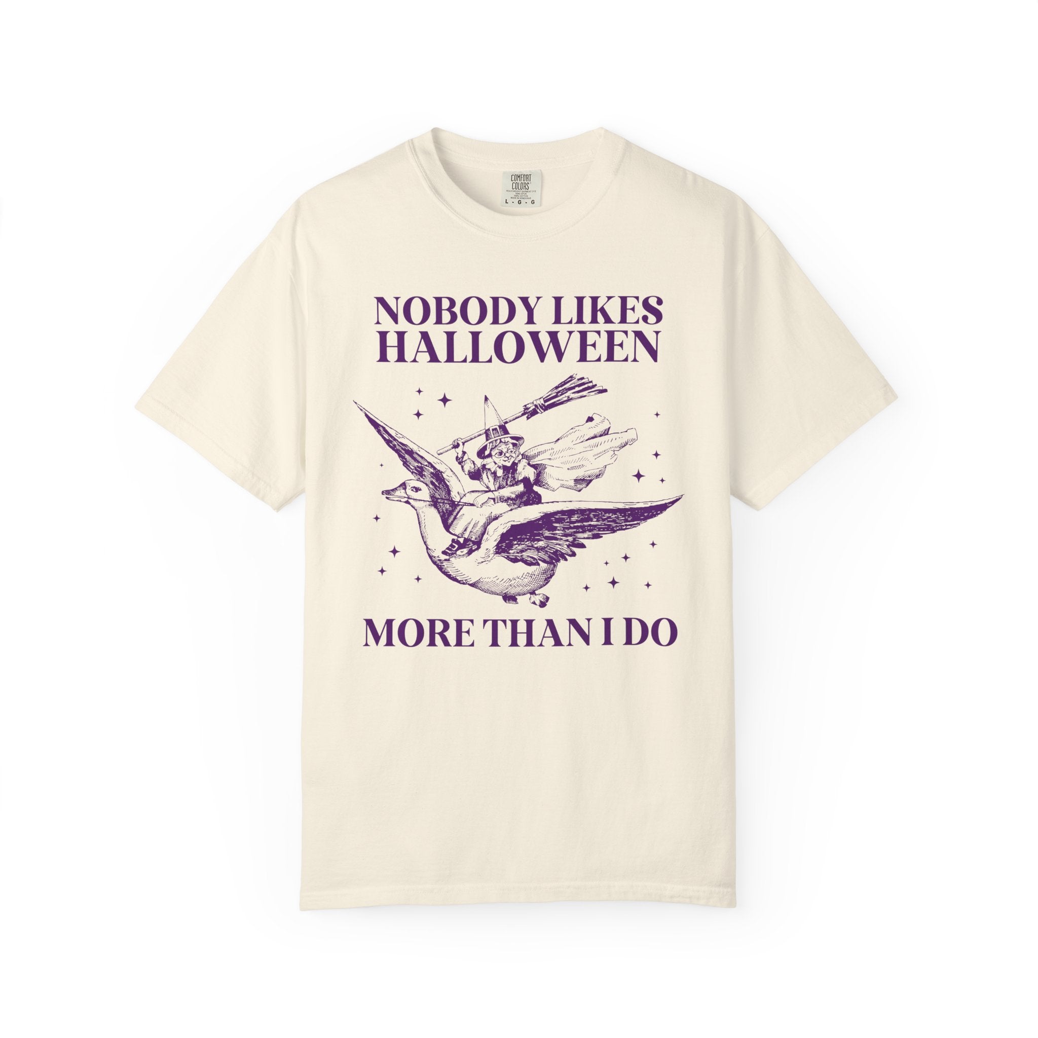Witchy Halloween Tee Shirt Stars, Funny Saying Silly Goose T-Shirt for Spooky Season, Cute Retro Aesthetic Halloween Tee for Animal Lover - Opal and June