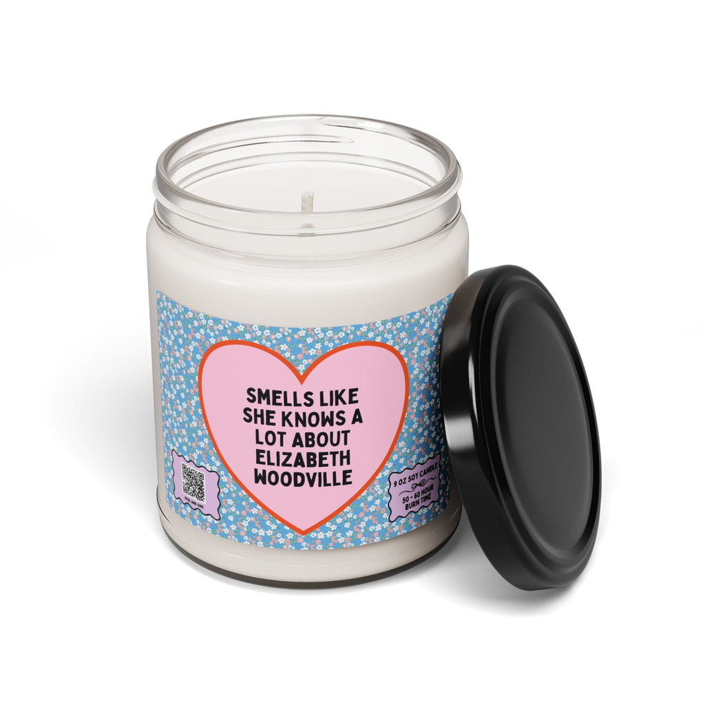 Witchy History 9 Oz Candle for Social Studies Teacher or English History Professor: Elizabeth Woodville, Celestial Magic Womens History Gift - Opal and June