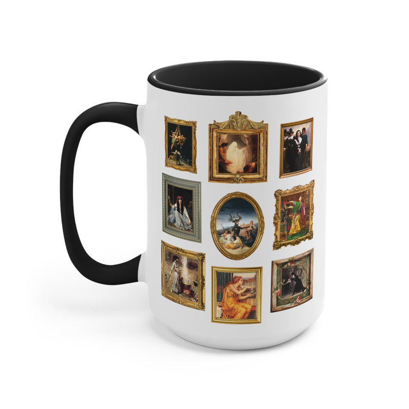 Witchy History Coffee Mug: Coffee Lover Gift, Art Historian, History Humanities Major Who Loves Spooky History, Famous Paintings of Witches - Opal and June