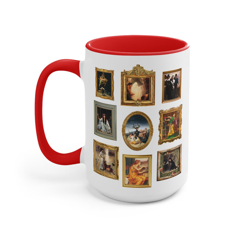 Witchy History Coffee Mug: Coffee Lover Gift, Art Historian, History Humanities Major Who Loves Spooky History, Famous Paintings of Witches - Opal and June