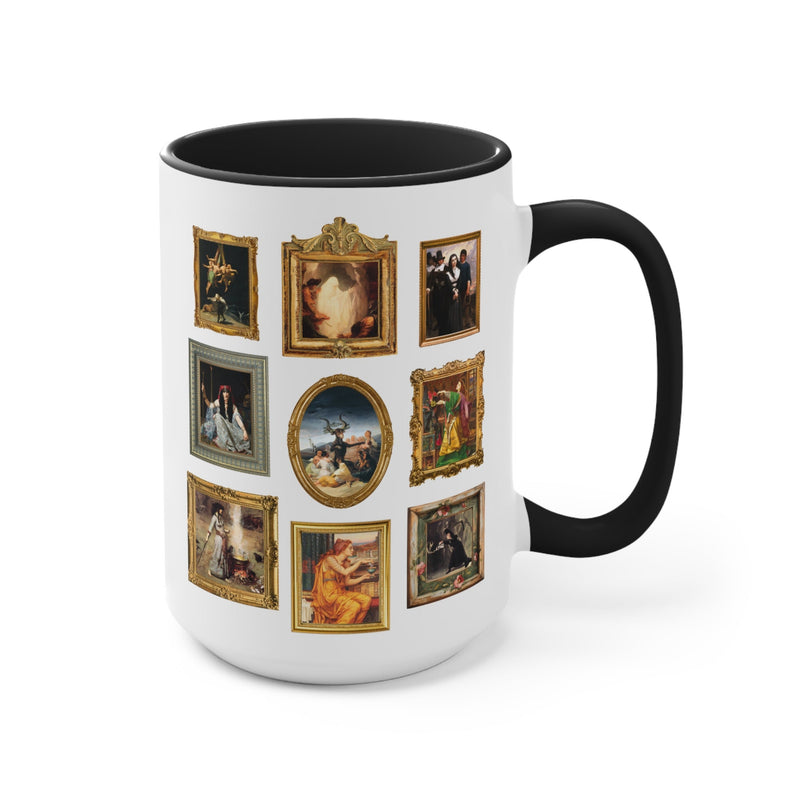 Witchy History Coffee Mug: Coffee Lover Gift, Art Historian, History Humanities Major Who Loves Spooky History, Famous Paintings of Witches - Opal and June