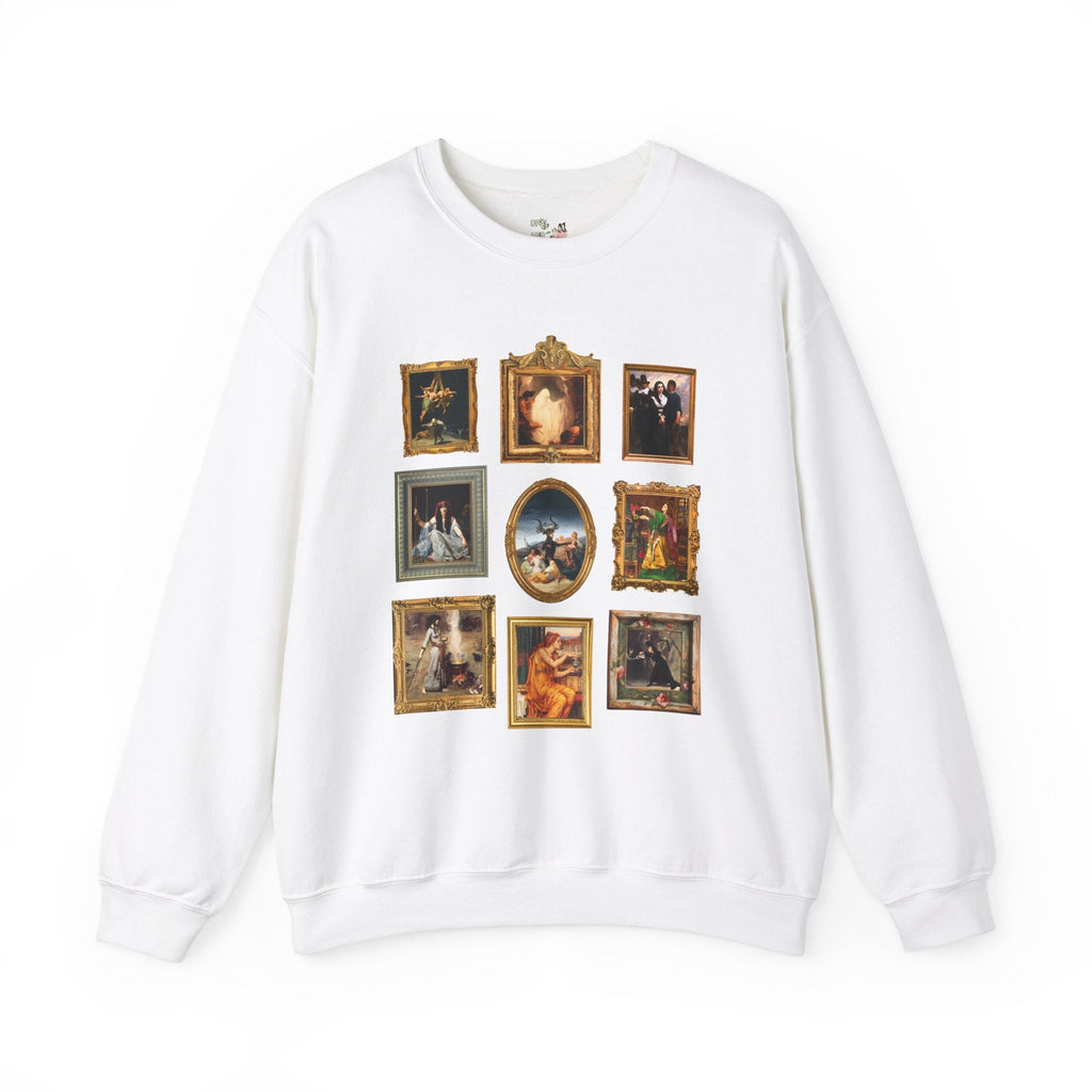 Witchy History Sweatshirt for Art Historian, Social Studies Teacher, Humanities Major Who Loves Spooky History, Famous Paintings of Witches, - Opal and June