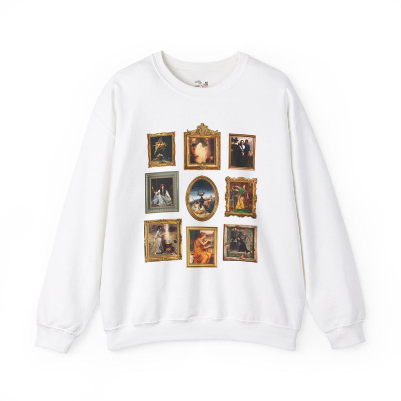 Witchy History Sweatshirt for Art Historian, Social Studies Teacher, Humanities Major Who Loves Spooky History, Famous Paintings of Witches, - Opal and June