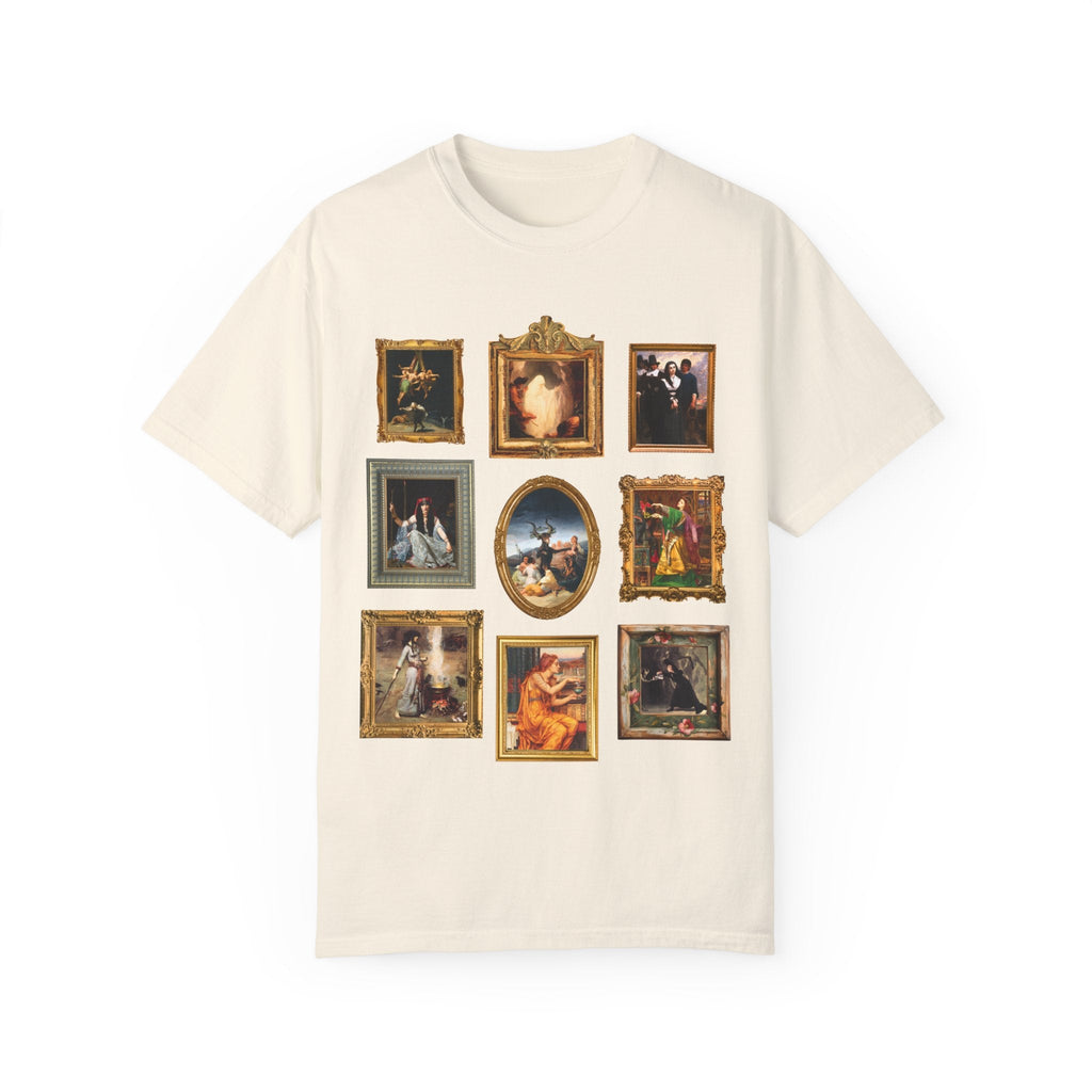 Witchy History Tee Shirt for Art Historian, Social Studies Teacher, Humanities Major Who Loves Spooky History, Famous Paintings of Witches, - Opal and June