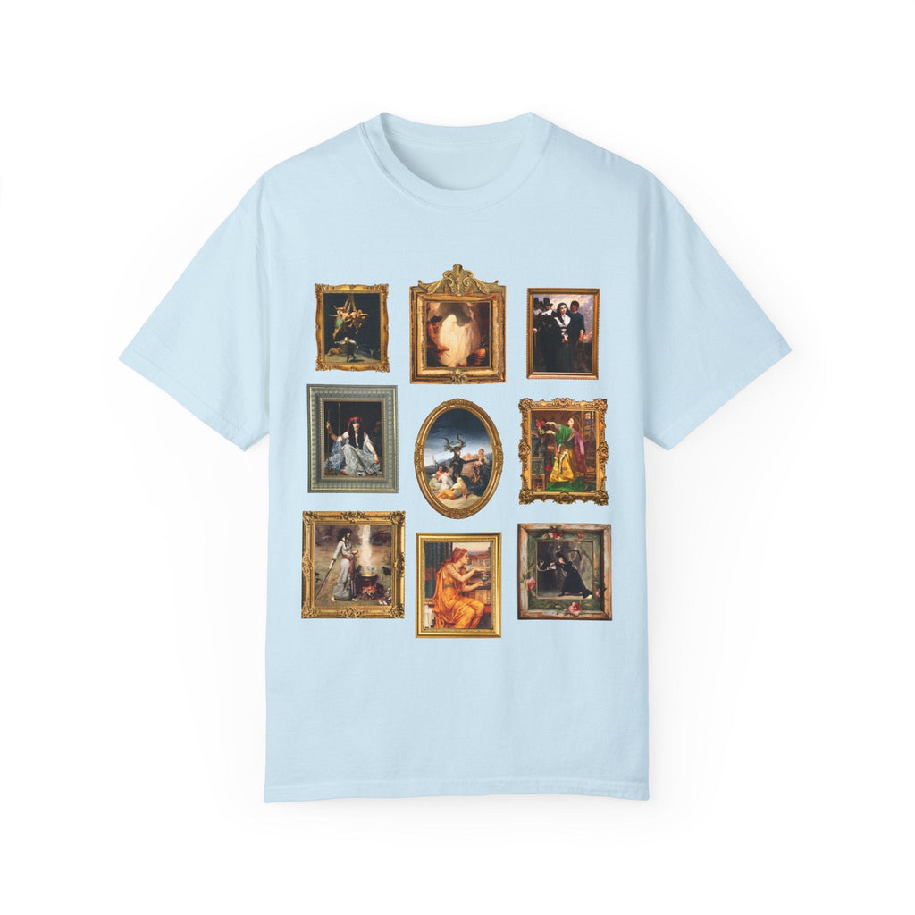 Witchy History Tee Shirt for Art Historian, Social Studies Teacher, Humanities Major Who Loves Spooky History, Famous Paintings of Witches, - Opal and June