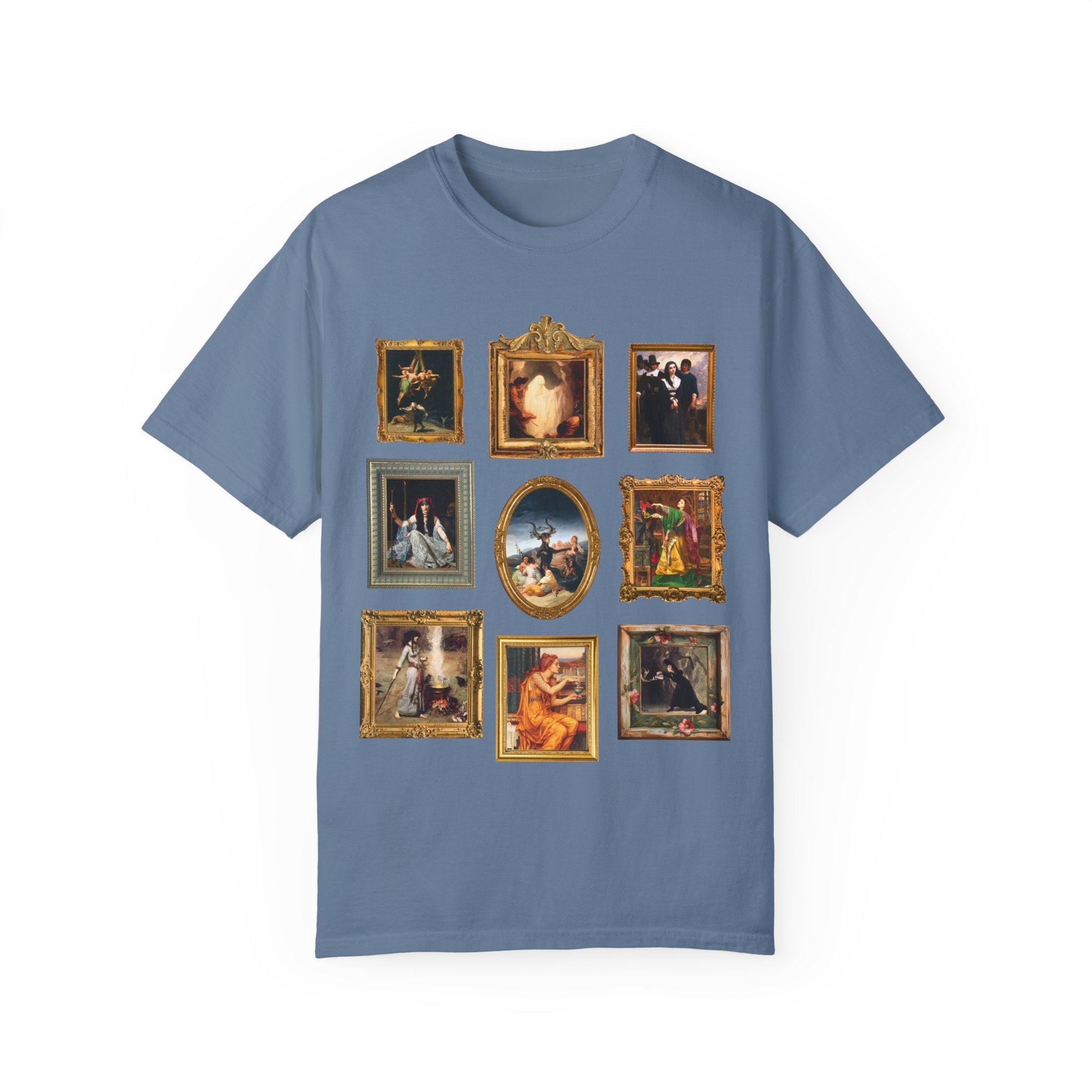Witchy History Tee Shirt for Art Historian, Social Studies Teacher, Humanities Major Who Loves Spooky History, Famous Paintings of Witches, - Opal and June
