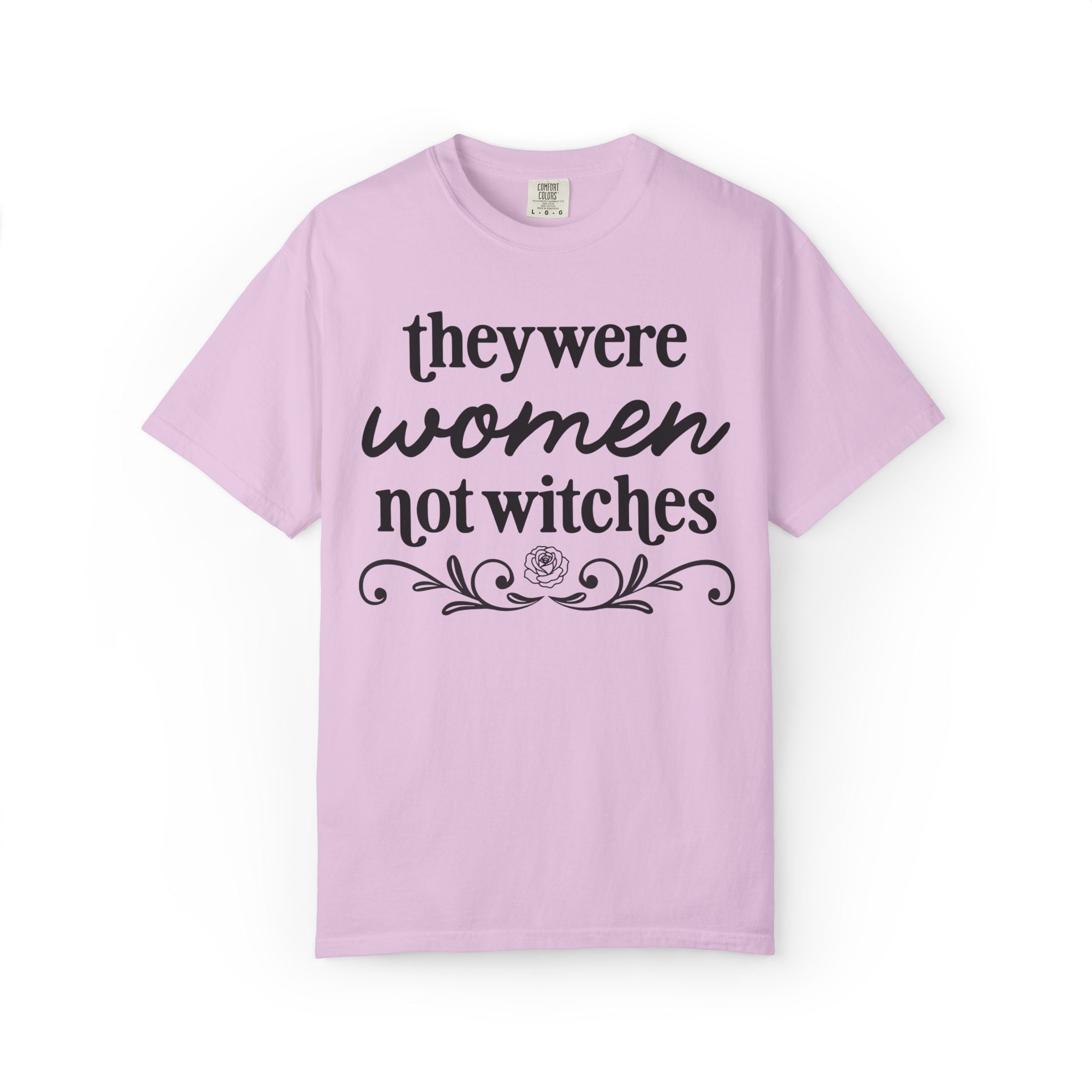 Women Not Witches History Buff Tee Shirt for Historian, Early American History, European Witch Trial History, Spooky Morbid History Tee - Opal and June