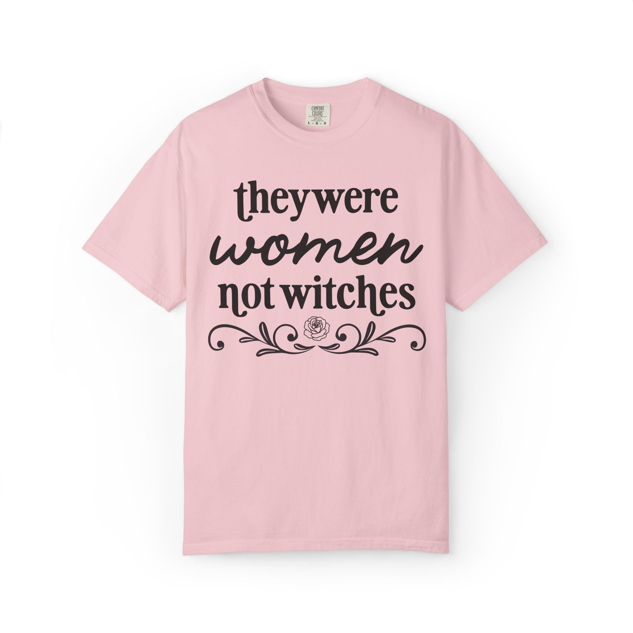 Women Not Witches History Buff Tee Shirt for Historian, Early American History, European Witch Trial History, Spooky Morbid History Tee - Opal and June