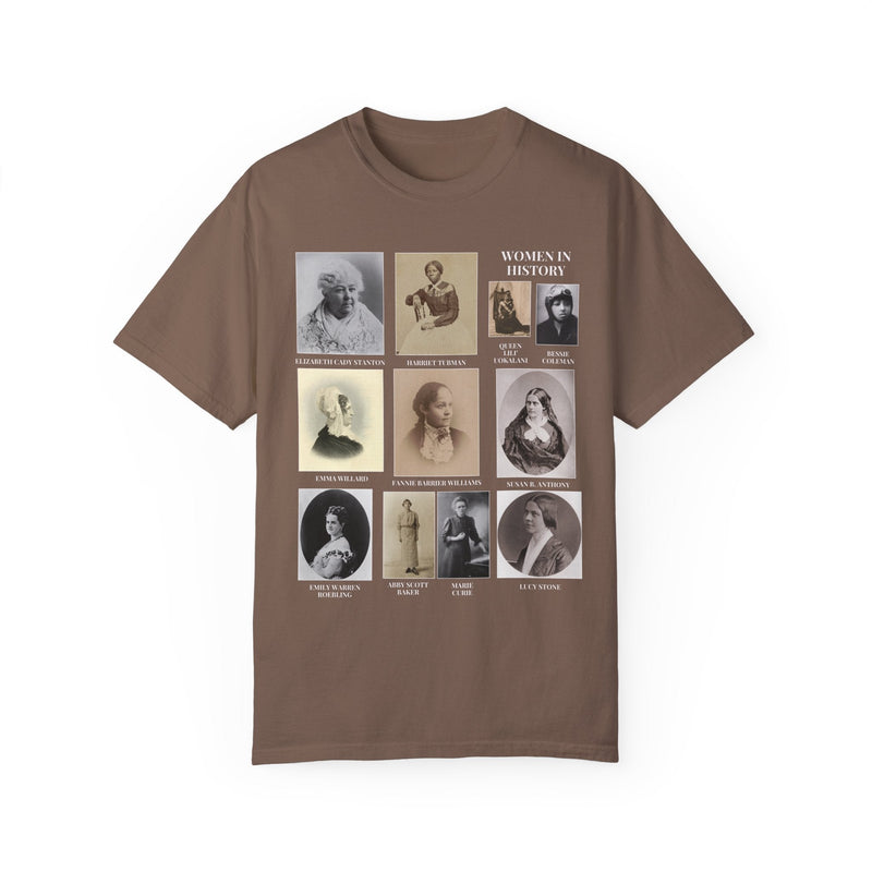 Women's History Tee Shirt with Paintings - Opal and June