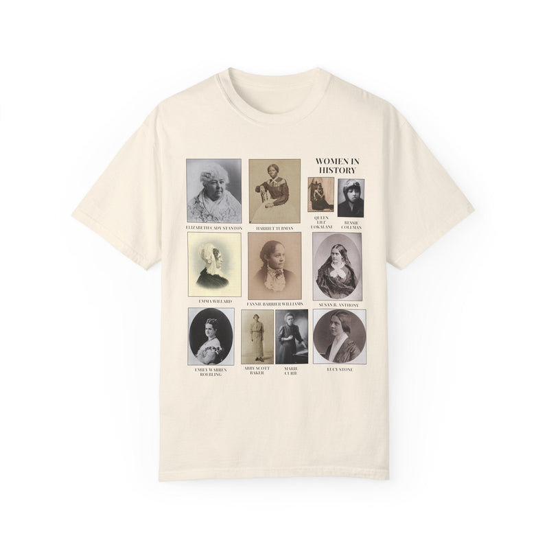 Women's History Tee Shirt with Paintings - Opal and June