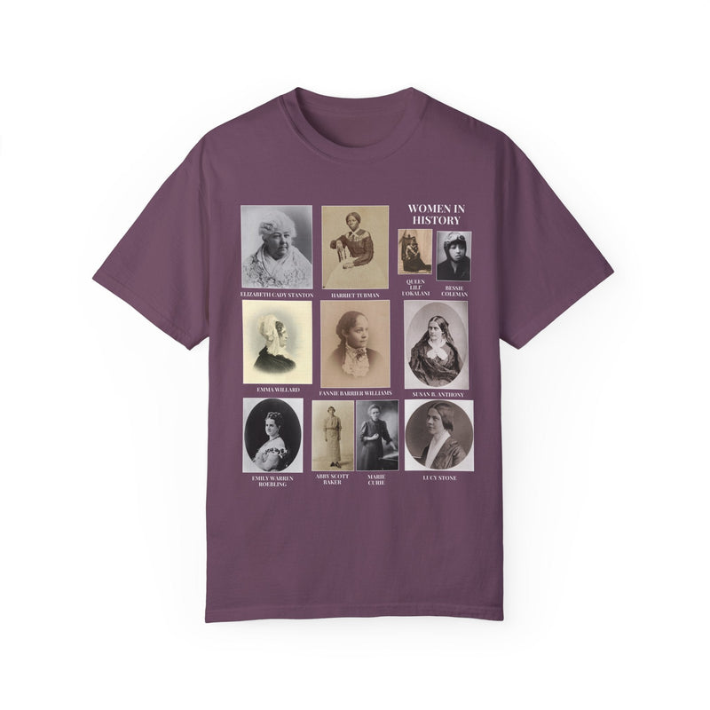 Women's History Tee Shirt with Paintings - Opal and June