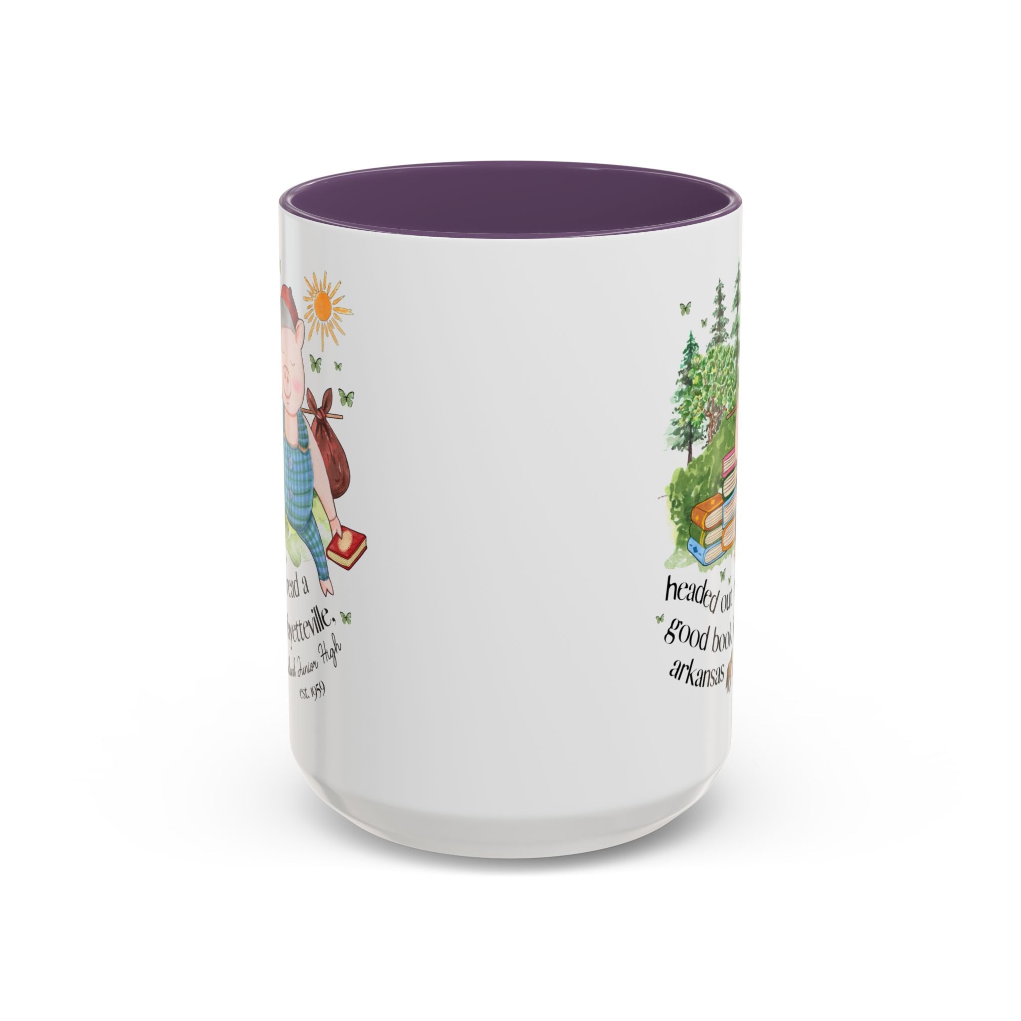 Woodland Junior High 15 Oz Mug: Headed Out to Read a Good Book - Opal and June