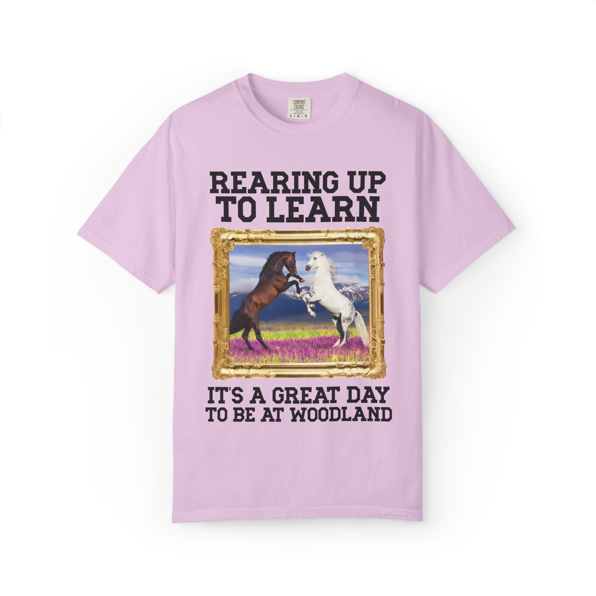 Woodland Junior High: Rearing Up to Learn Tee Shirt | FPS + Opal and June Tee Shirt, Fayetteville Public Schools - Opal and June