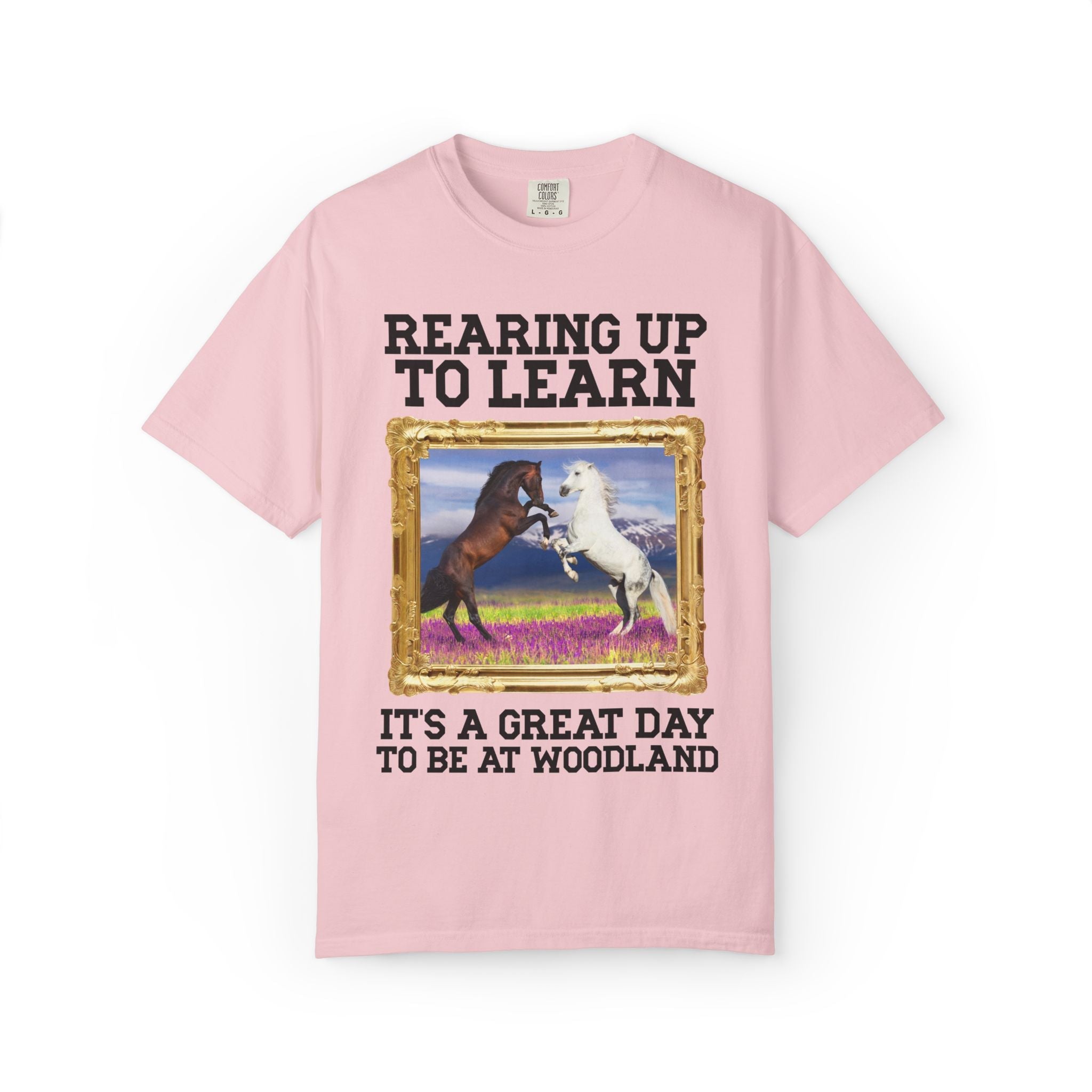 Woodland Junior High: Rearing Up to Learn Tee Shirt | FPS + Opal and June Tee Shirt, Fayetteville Public Schools - Opal and June