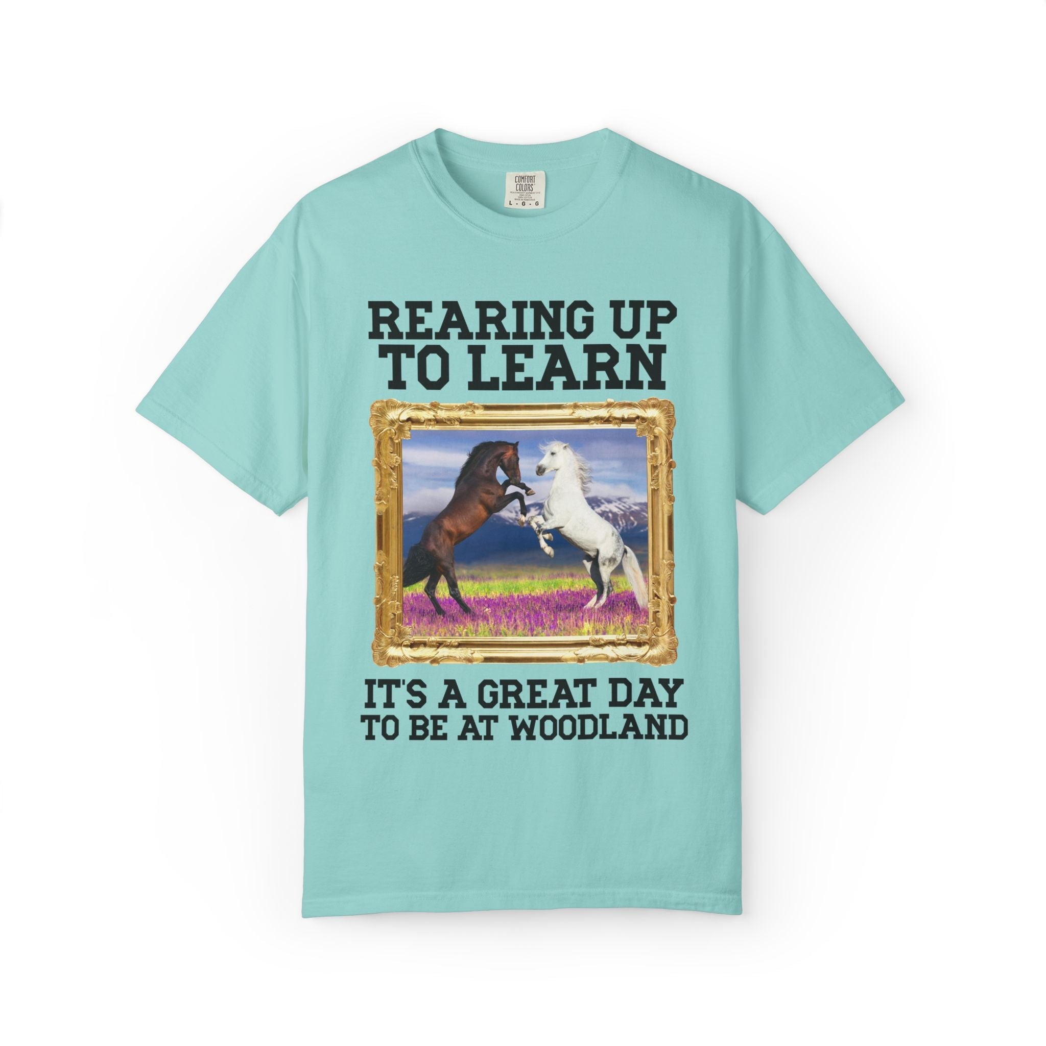 Woodland Junior High: Rearing Up to Learn Tee Shirt | FPS + Opal and June Tee Shirt, Fayetteville Public Schools - Opal and June