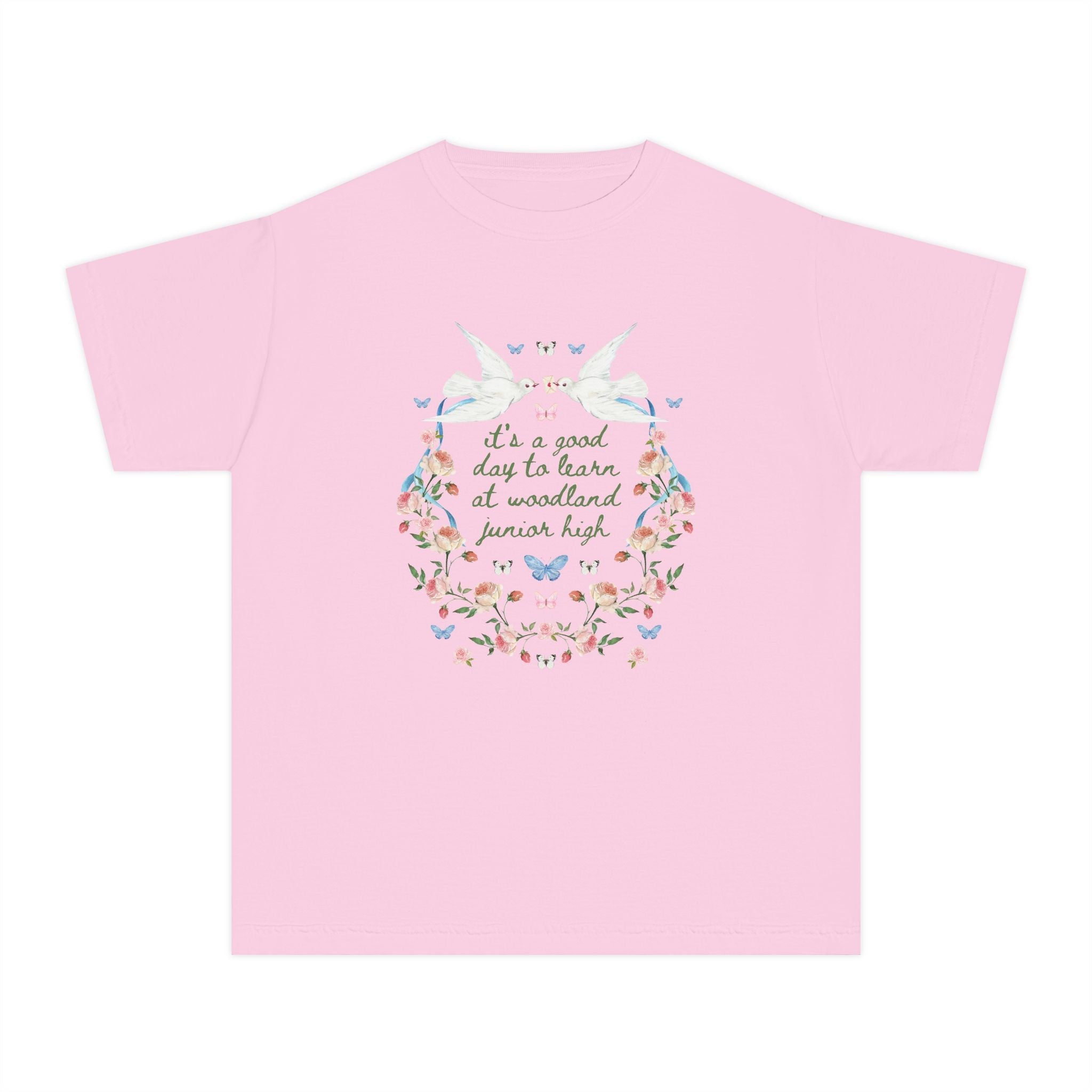 Woodland Junior High School Kids Tee Shirt: It's a Good Day to Learn - Opal and June