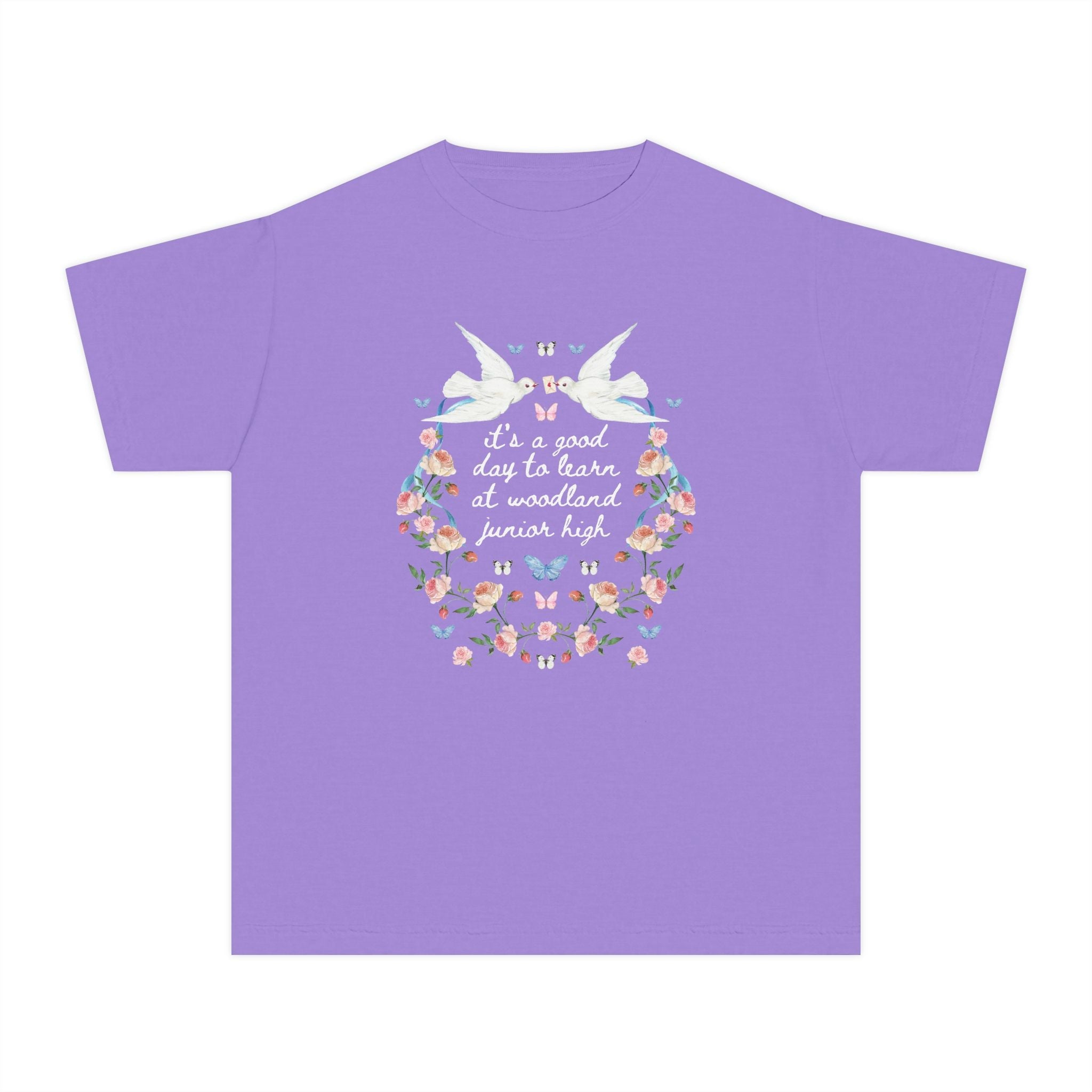 Woodland Junior High School Kids Tee Shirt: It's a Good Day to Learn - Opal and June
