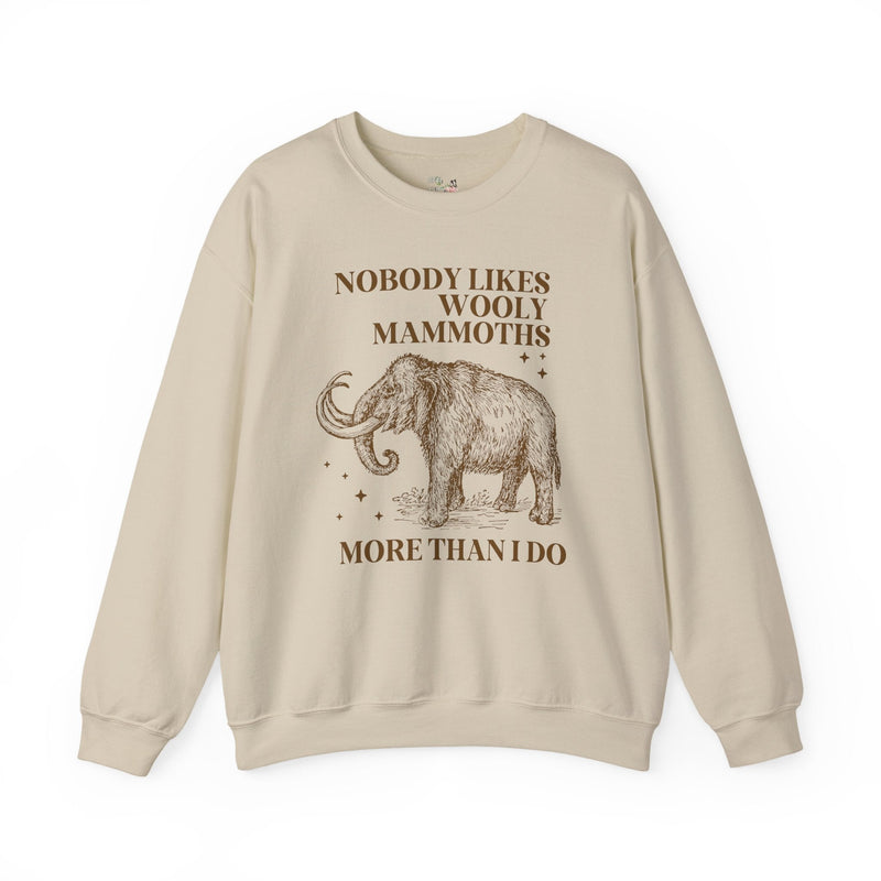 Wooly Mammoth Animal Lover Sweatshirt for Paleontologist or Geneticist, Funny Saying Science Teacher Shirt, Historical Extinct Animal Gift - Opal and June