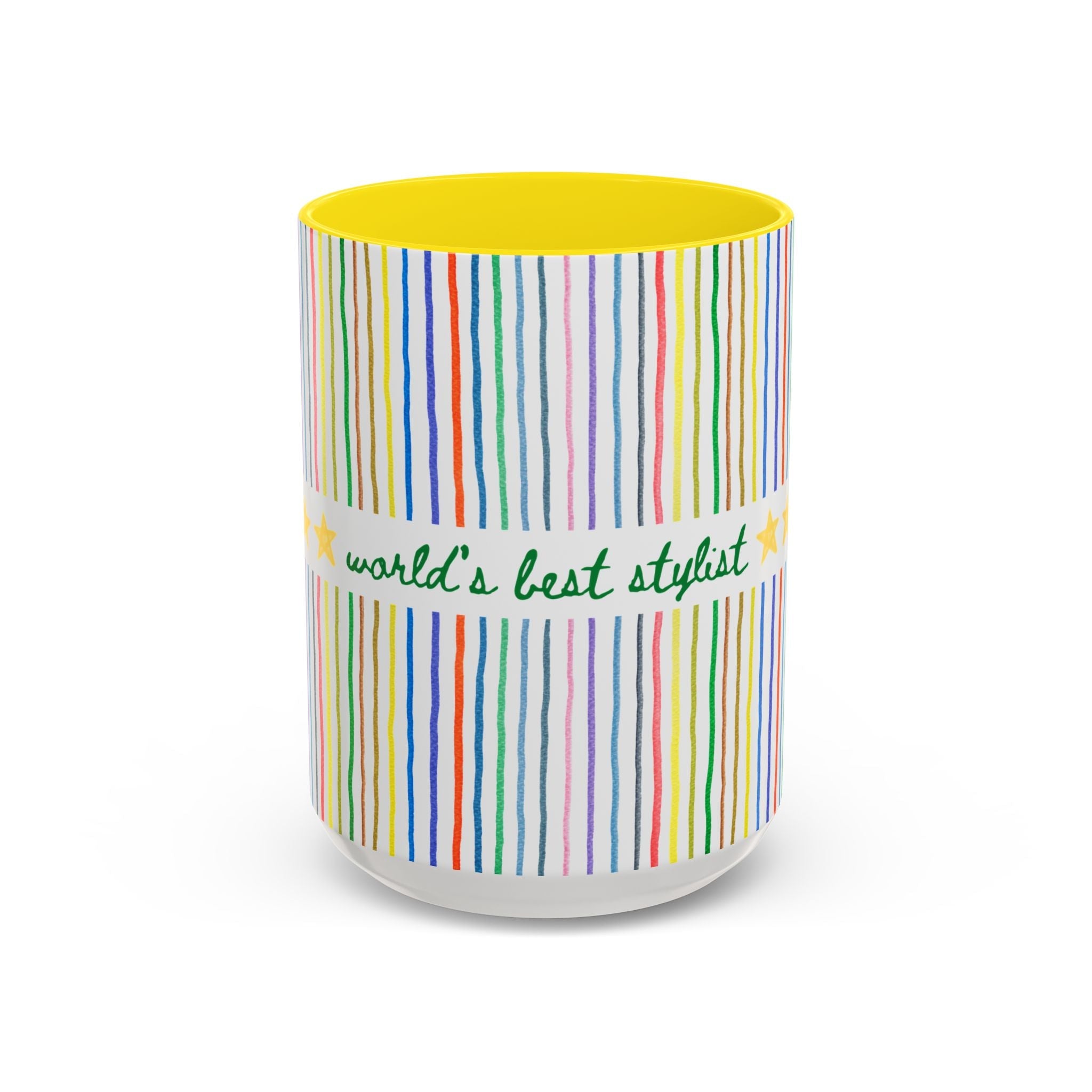 World's Best Stylist Coffee Mug: 15 Oz Coffee Mug for Hair Stylist, Cute Thank You or Appreciation Gift for Hair Stylist, Gift from Client - Opal and June