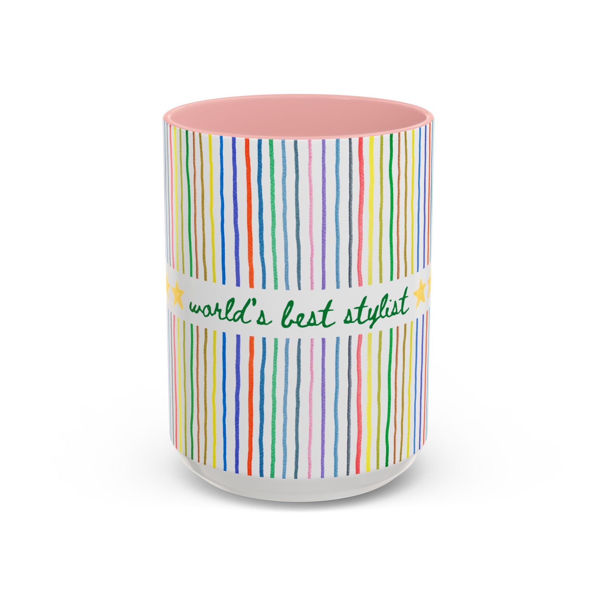 World's Best Stylist Coffee Mug: 15 Oz Coffee Mug for Hair Stylist, Cute Thank You or Appreciation Gift for Hair Stylist, Gift from Client - Opal and June
