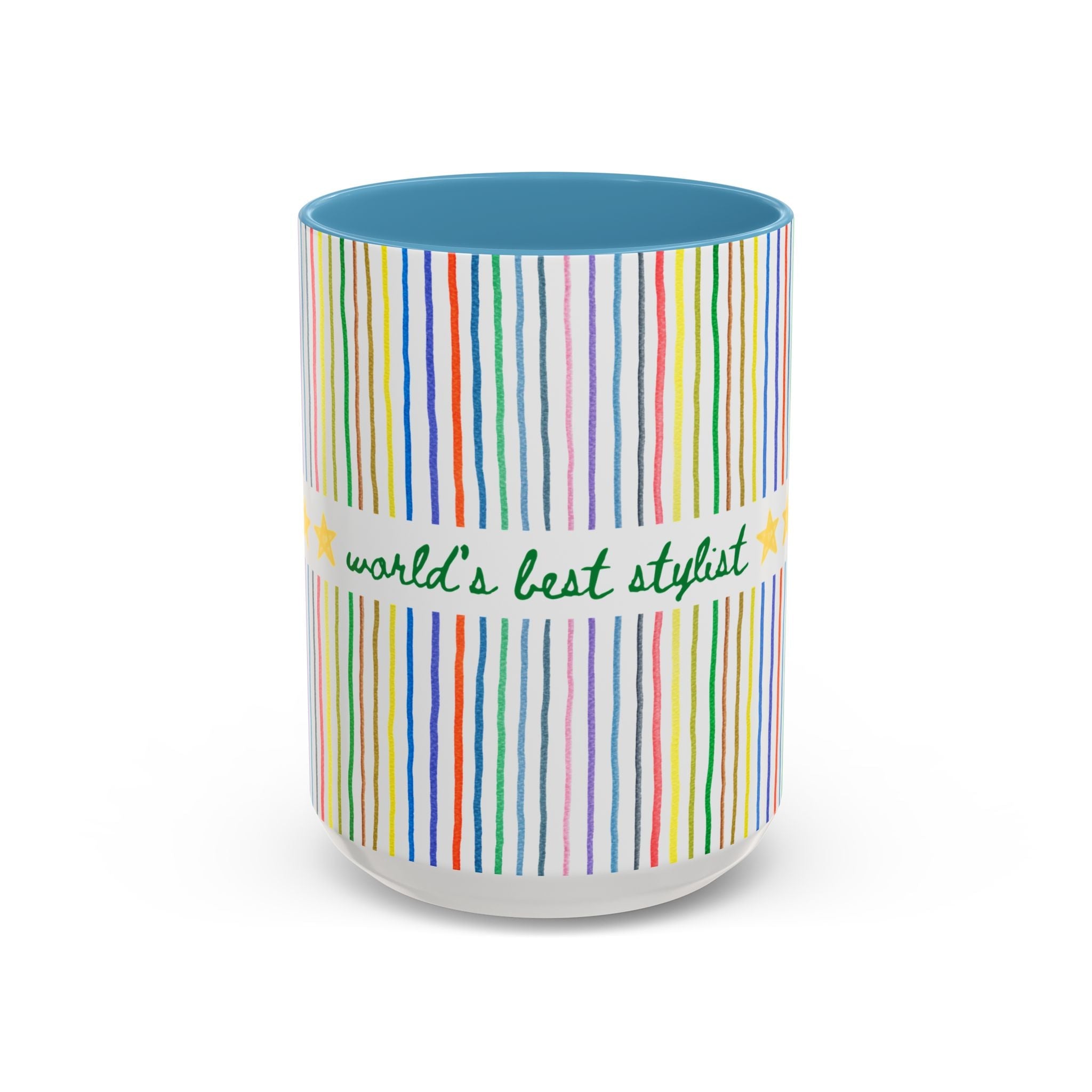 World's Best Stylist Coffee Mug: 15 Oz Coffee Mug for Hair Stylist, Cute Thank You or Appreciation Gift for Hair Stylist, Gift from Client - Opal and June