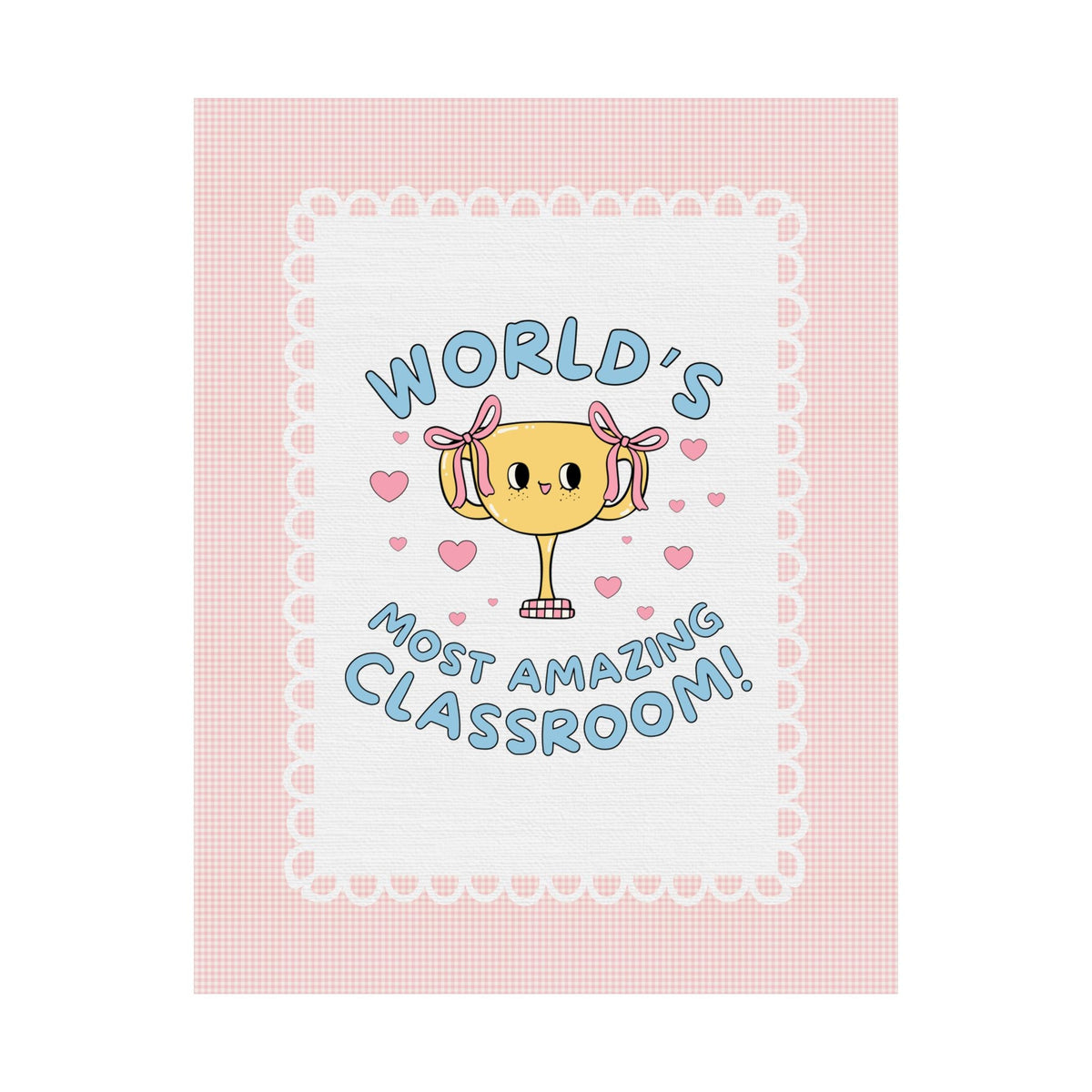World's Most Amazing Classroom Poster Print for Elementary School Classroom or Fifth Grade Teacher Appreciation Gift, Decor for Teacher - Opal and June