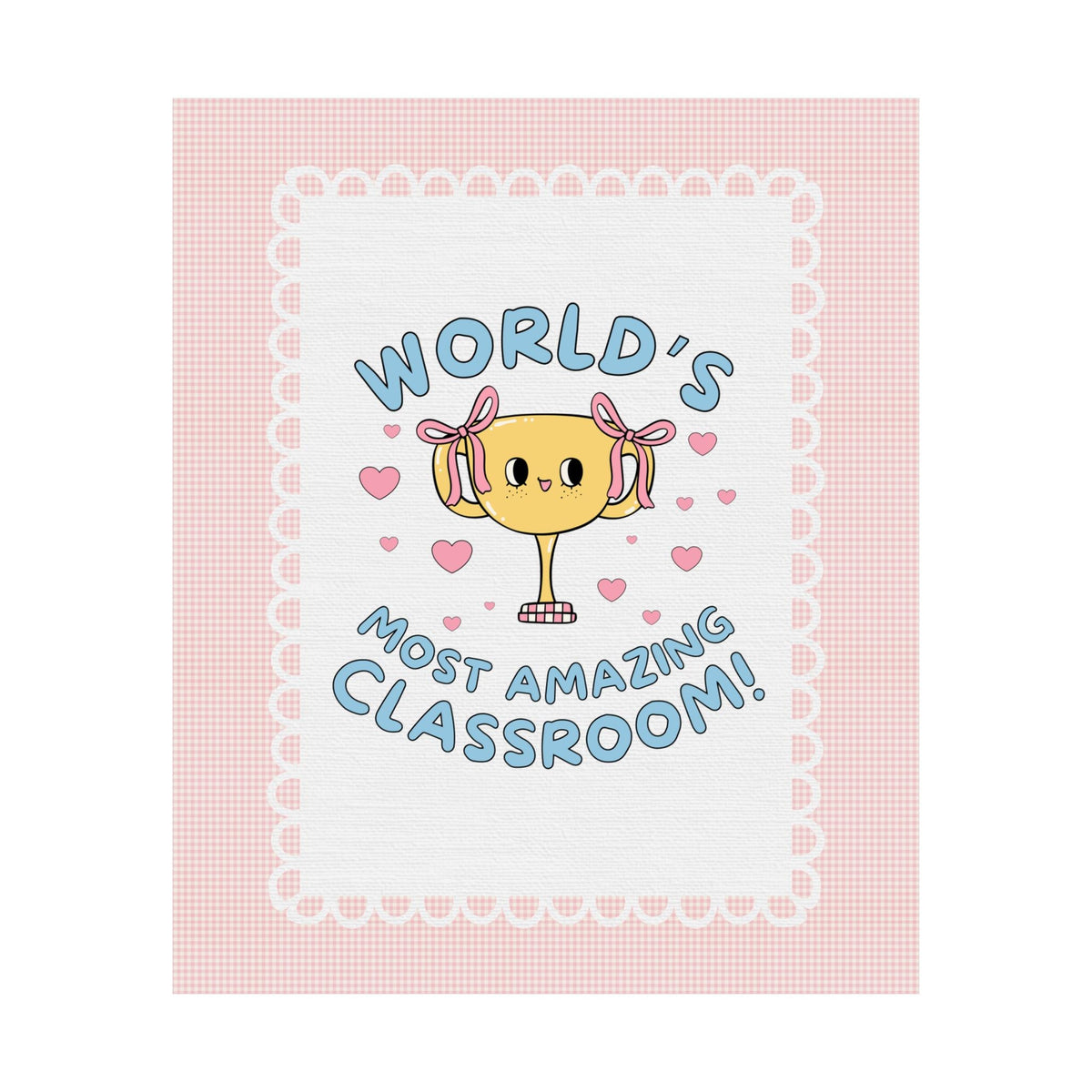 World's Most Amazing Classroom Poster Print for Elementary School Classroom or Fifth Grade Teacher Appreciation Gift, Decor for Teacher - Opal and June