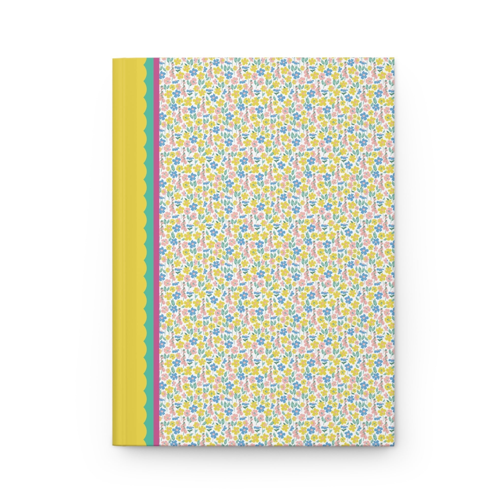 Yellow and Blue Flower Notebook - Opal and June