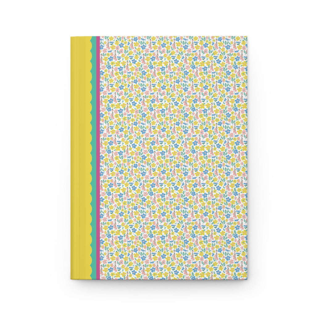 Yellow and Blue Flower Notebook - Opal and June