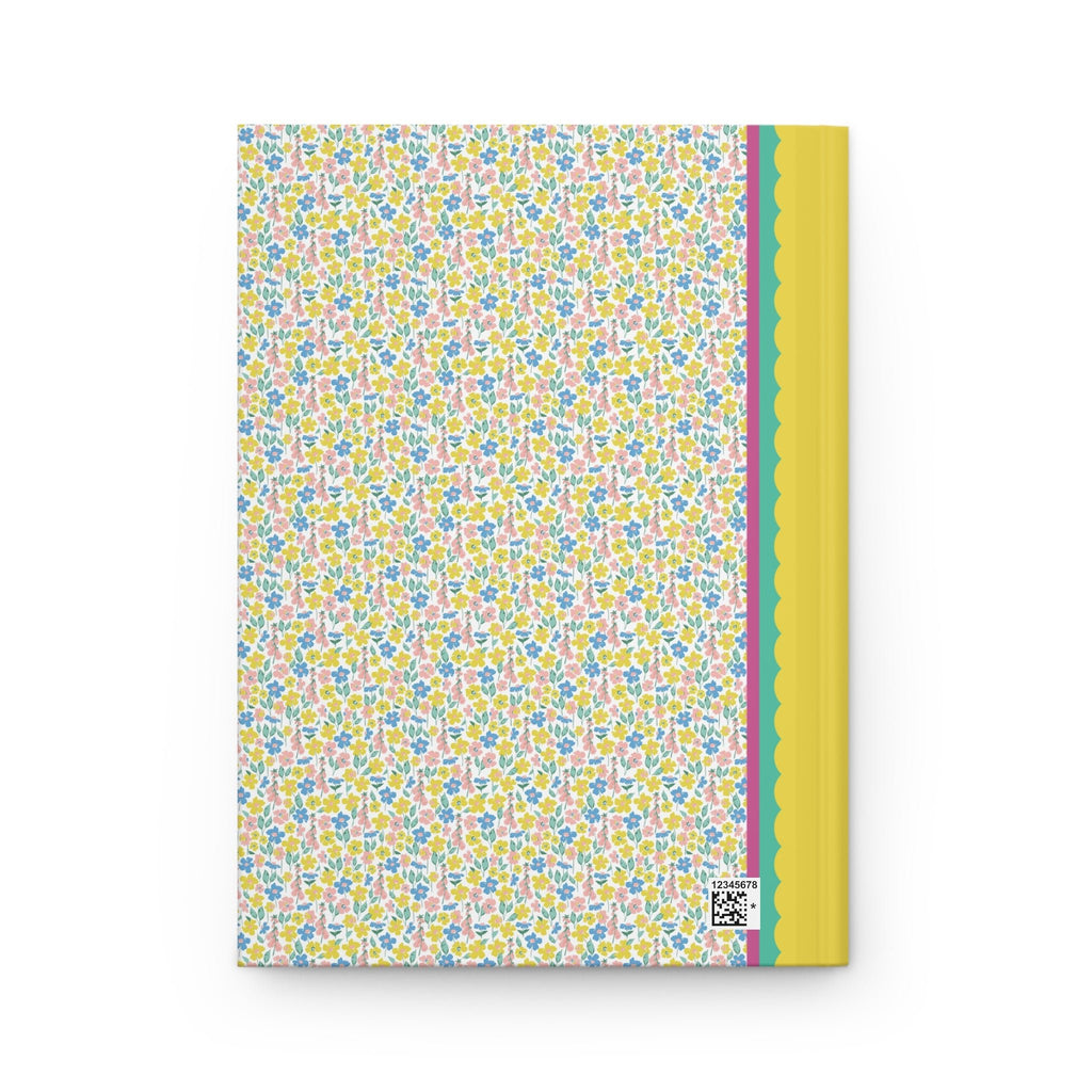 Yellow and Blue Flower Notebook - Opal and June