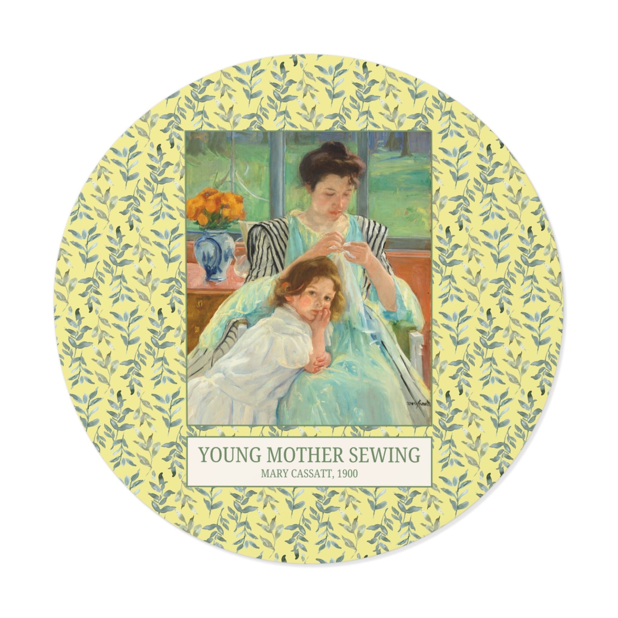 Young Mother Sewing - Opal and June