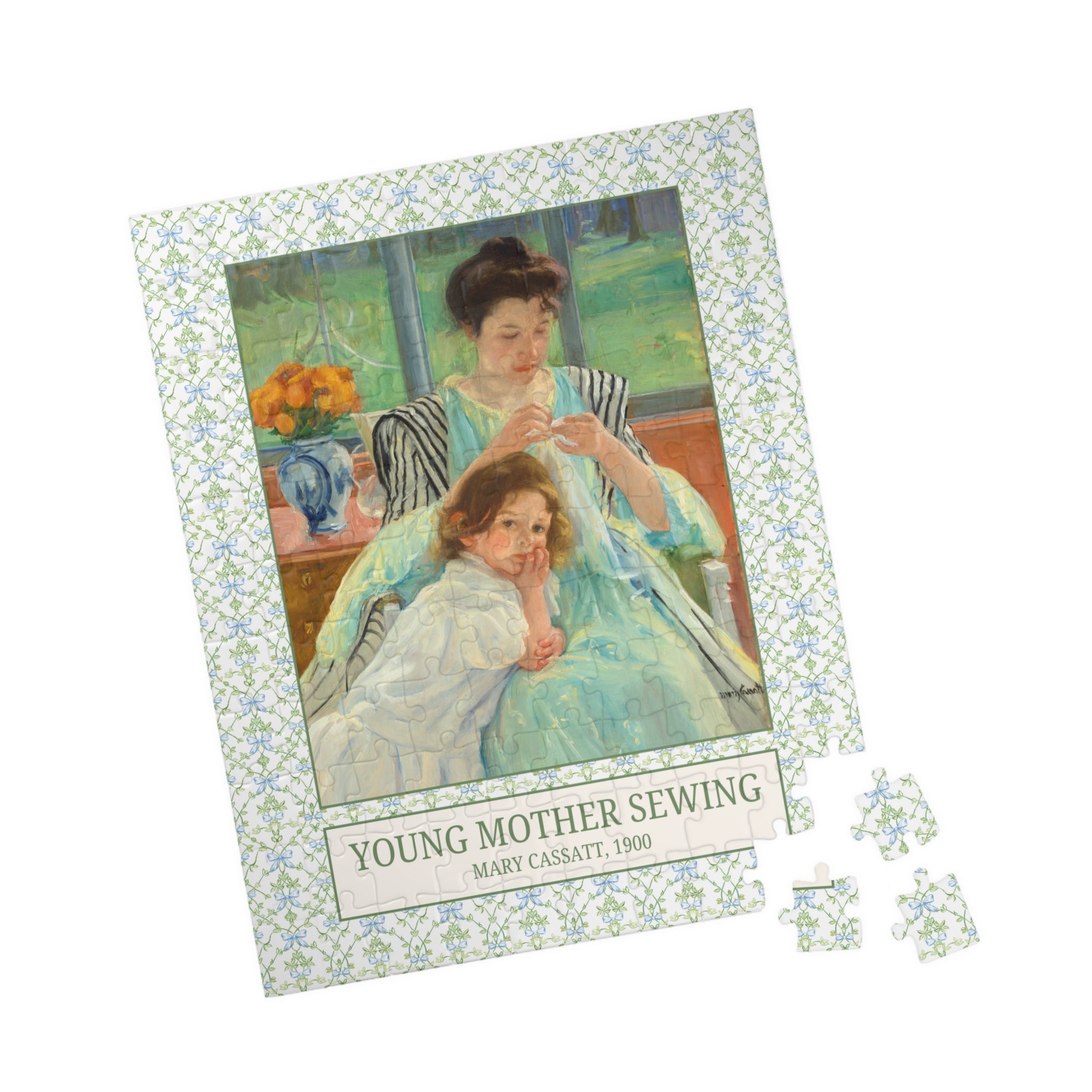 Young Mother Sewing by Mary Cassatt - Opal and June