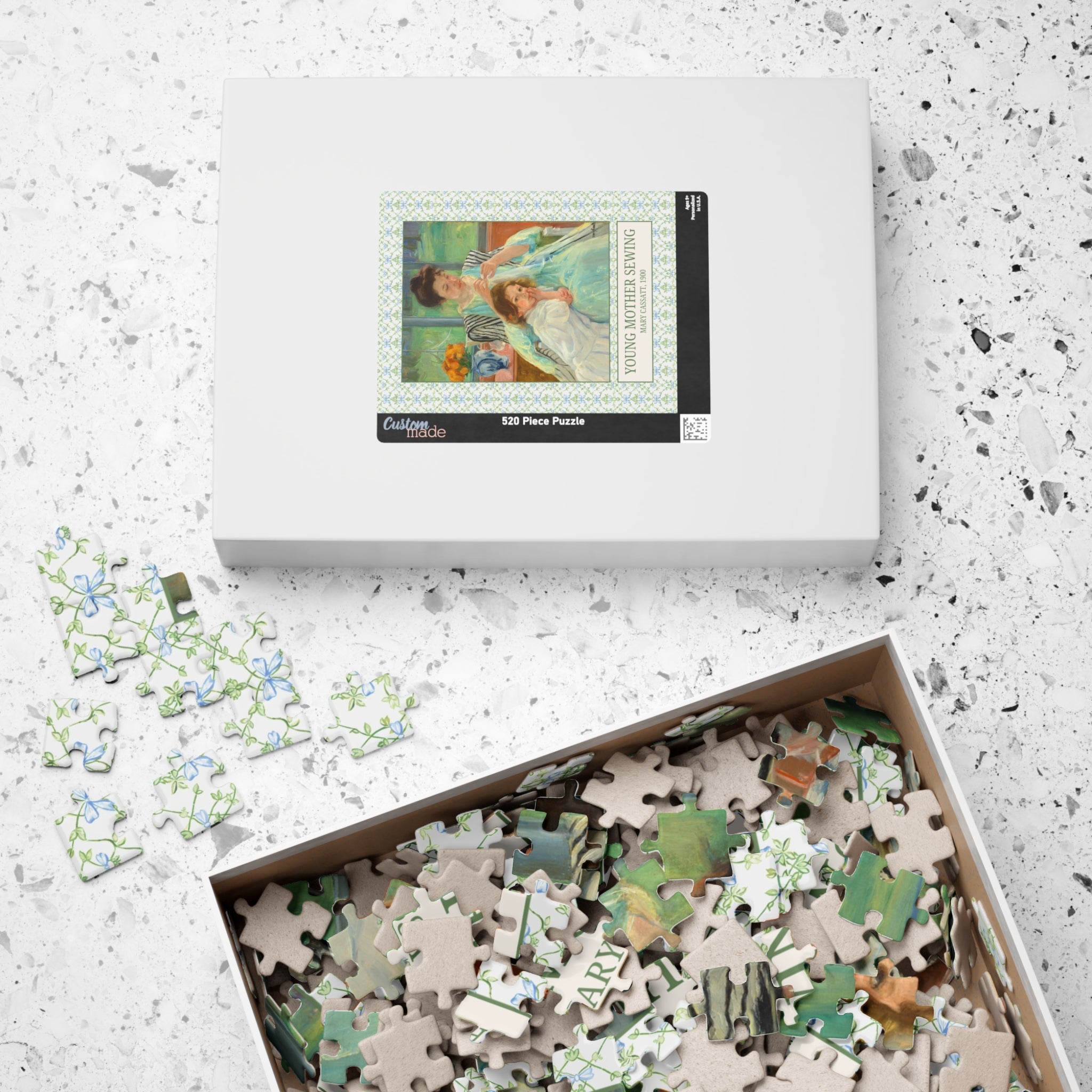 Young Mother Sewing by Mary Cassatt - Opal and June