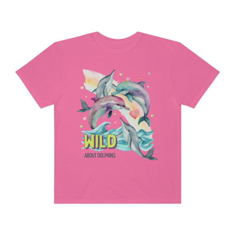 Funny Ocean Shirt for Dolphin Lover: Wild About Dolphins