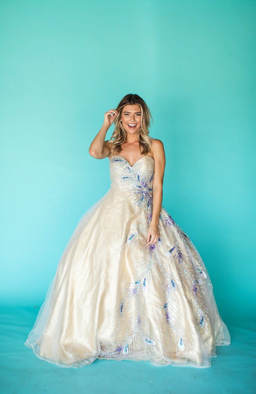 Scarlett | Fancy Vintage Ballgown For Rent – Opal and June