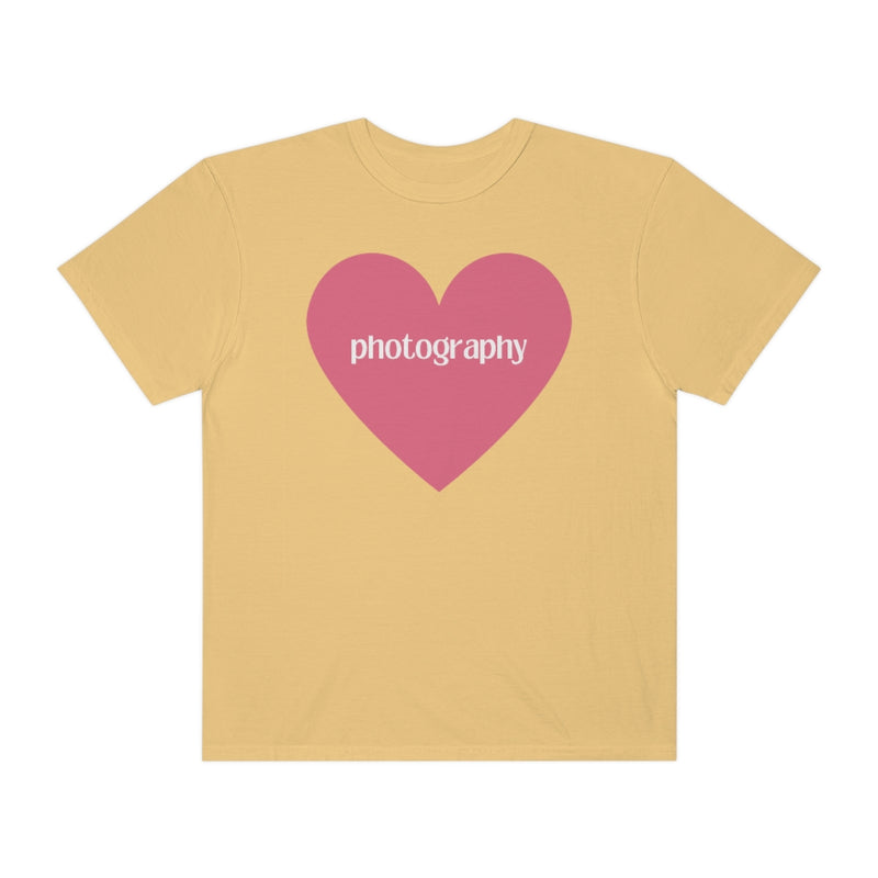 Photography Shirt with Cute Pink Heart